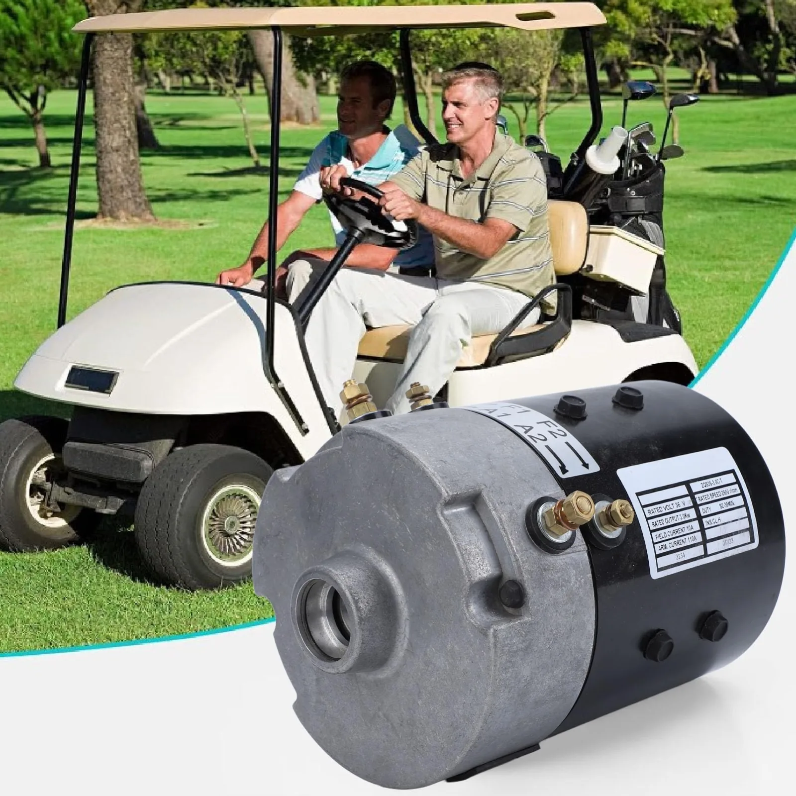 FILFEEL 36V Motor for E-Z-GO TXT PDS 2001-2018 image 2