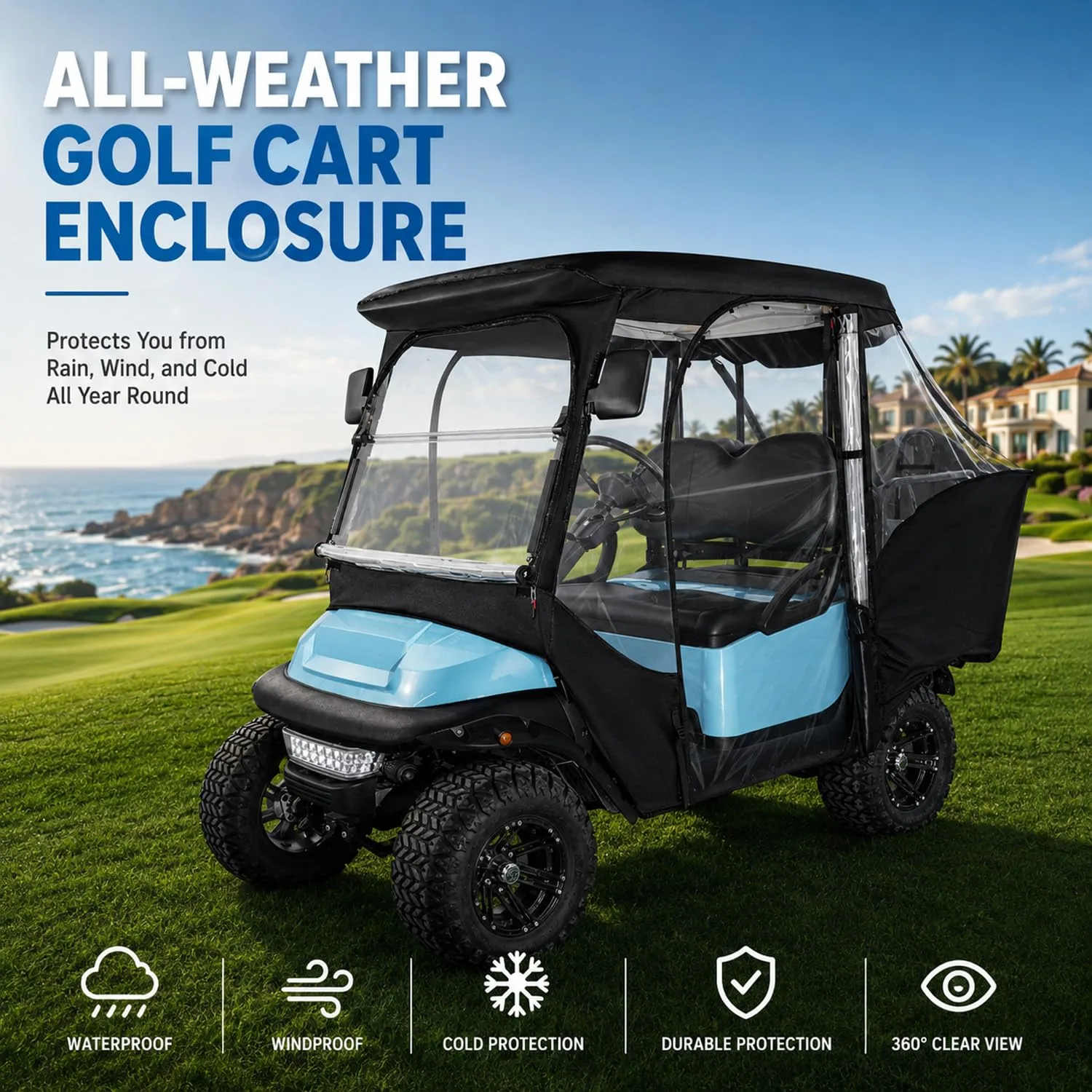 10L0L Enclosure for Club Car Precedent & Tempo 4-Passenger image 2