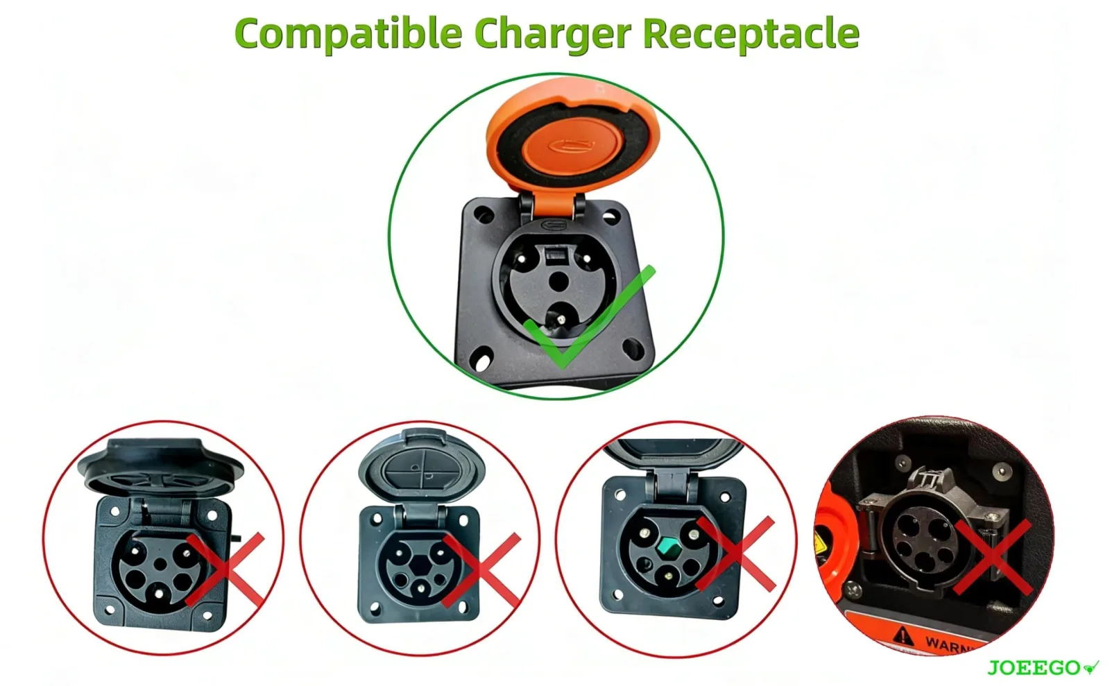 JOEEGO Y-30 Golf Cart Charging Cord for Coleman DR48V image 2