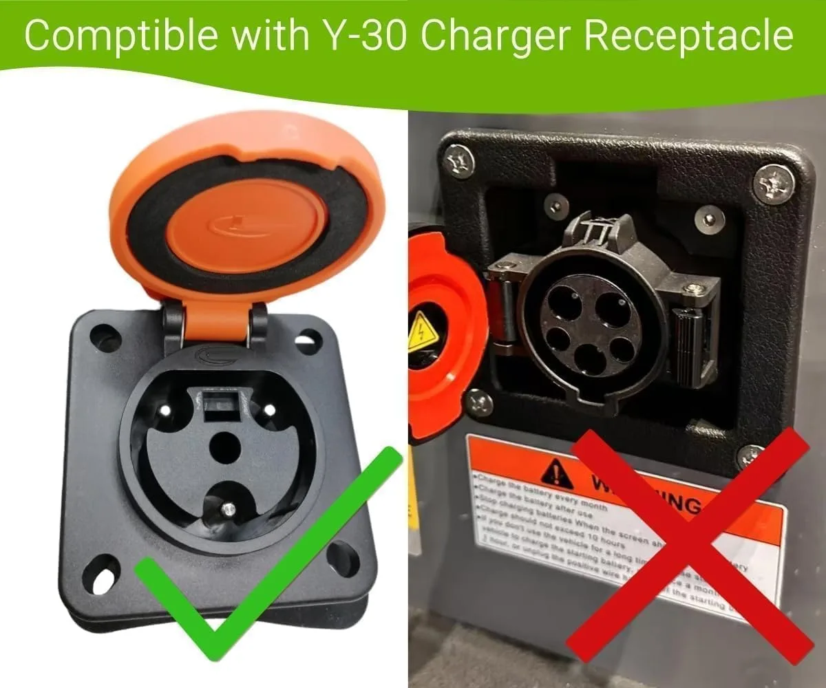 JOEEGO Y-30 Golf Cart Charging Cord for Coleman DR48V image 4