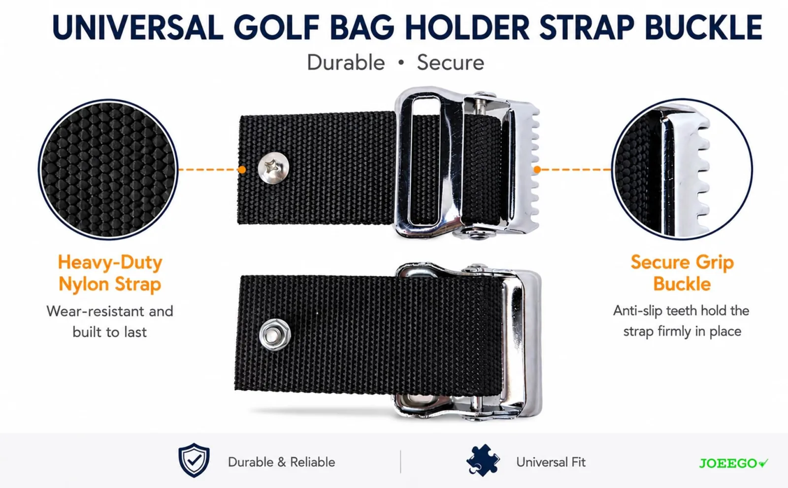 JOEEGO Golf Bag Holder Strap Buckle Replacement image 2
