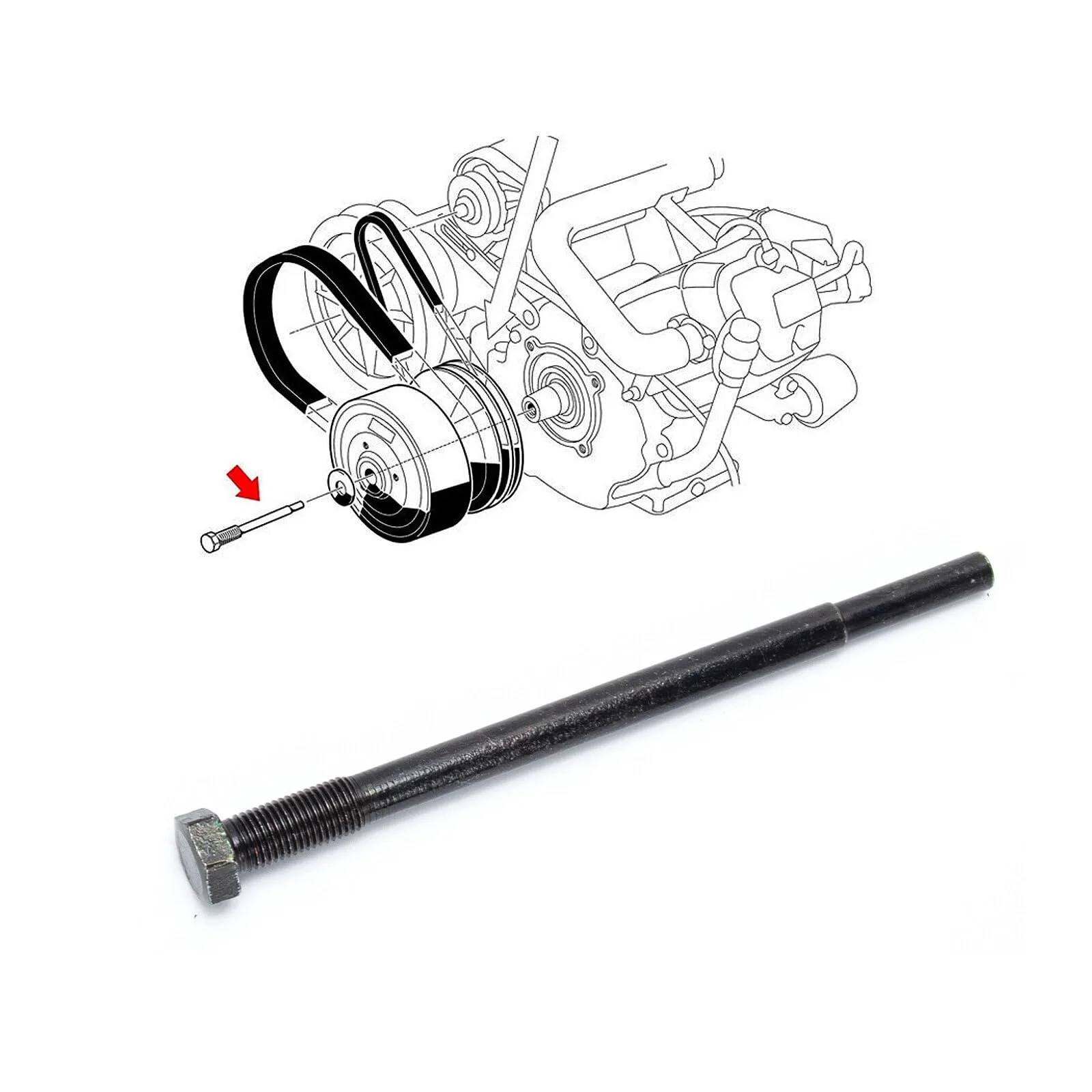 Umiup Club Car DS Precedent Drive Clutch Puller Tool image 3