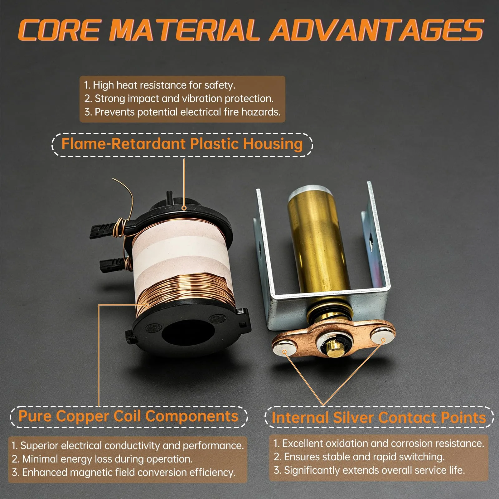 Ocotope 14V Golf Cart Starter Solenoid, 4-Terminal image 3