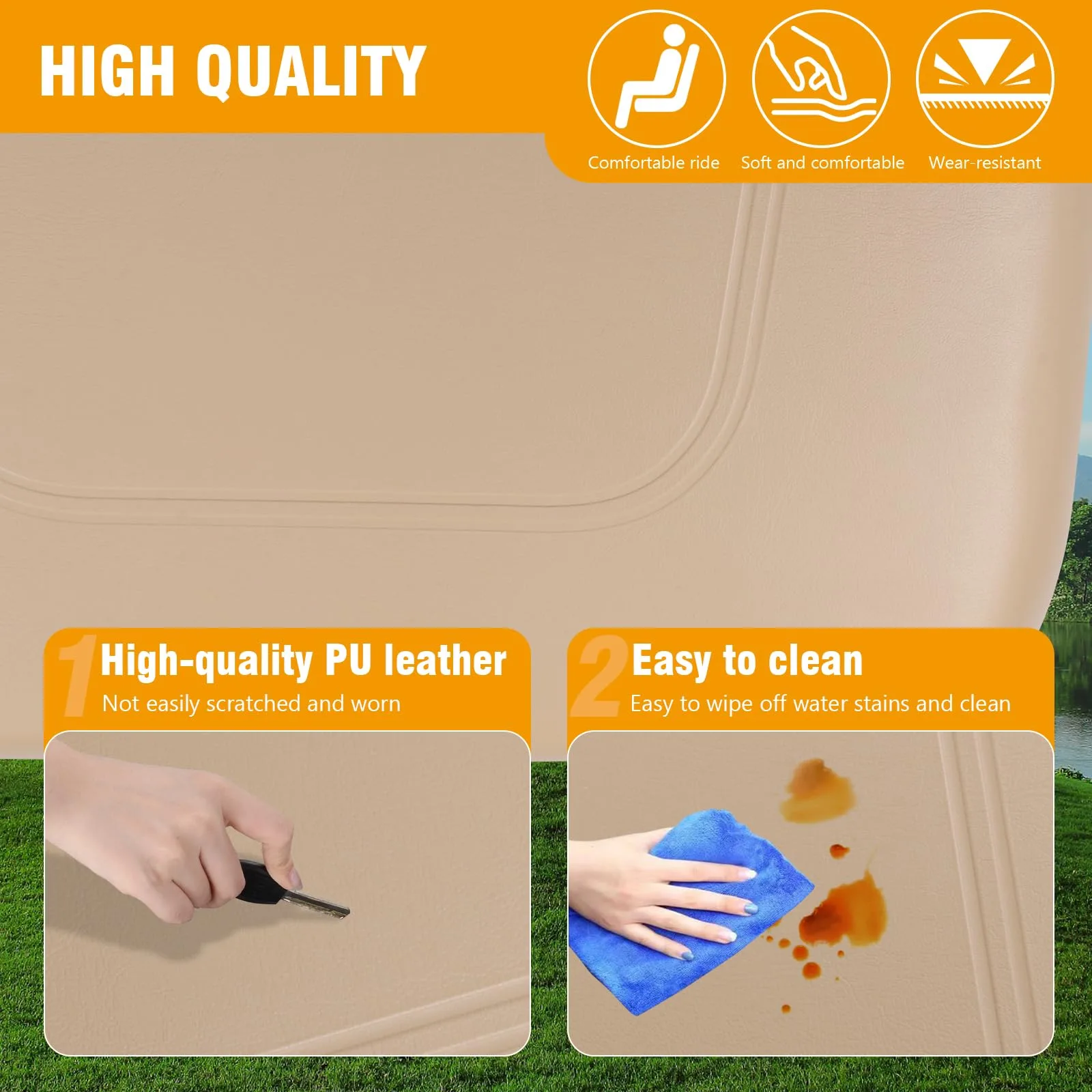 Generic Front Seat Cushion Assembly for Club Car DS image 4