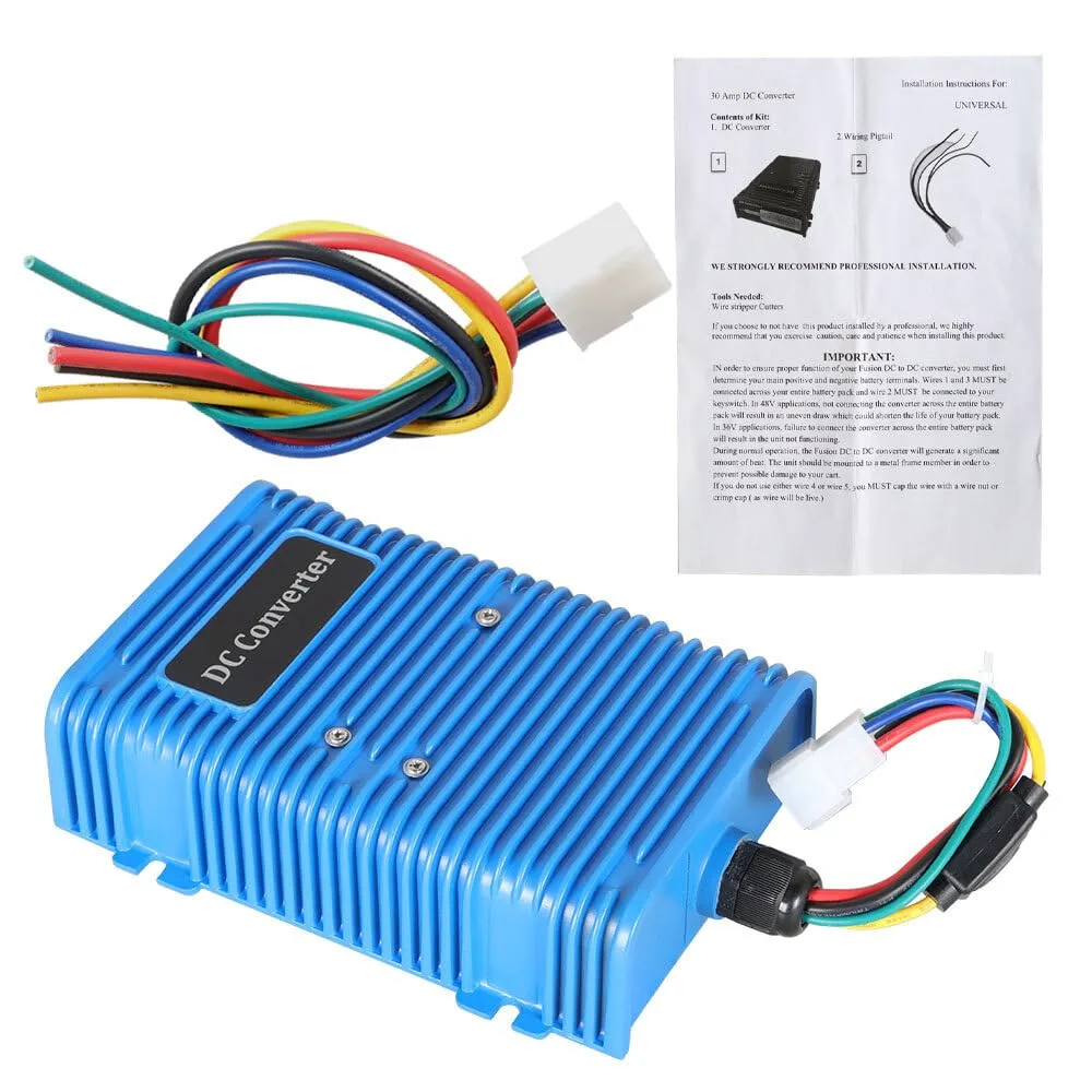 30-Amp Golf Cart 36V/48V to 12V Voltage Reducer