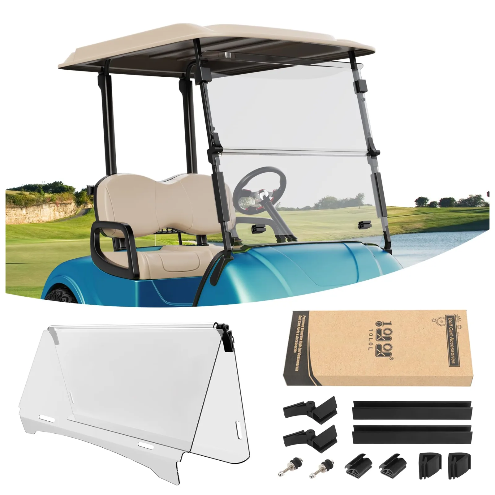 10L0L Yamaha Drive/G29 Fold-Down Windshield 2007-2016