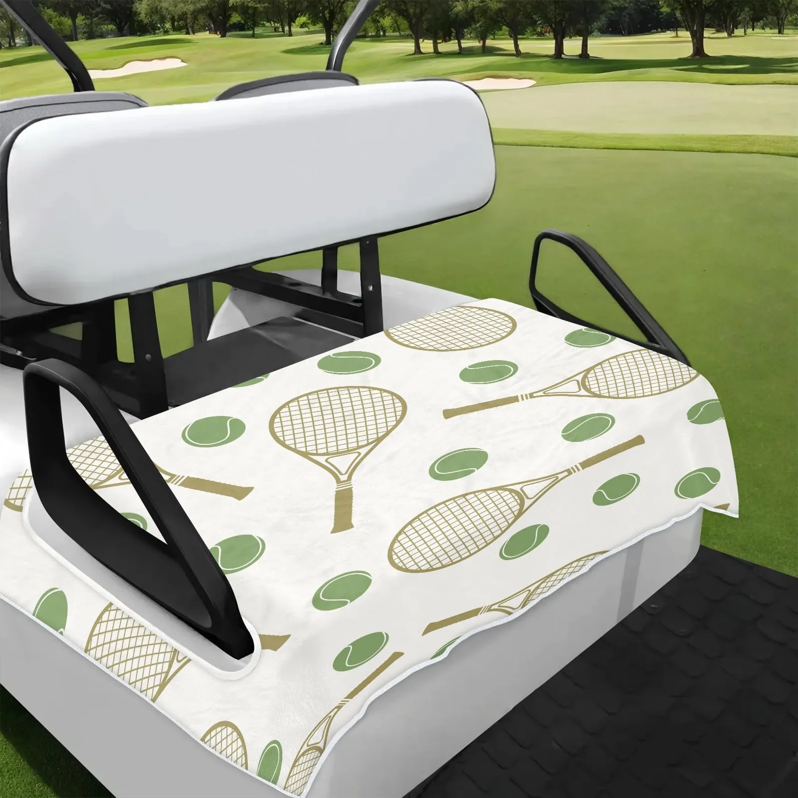 Tiveruda Golf Cart Seat Cover for Double Seats, 51 x 31 in.