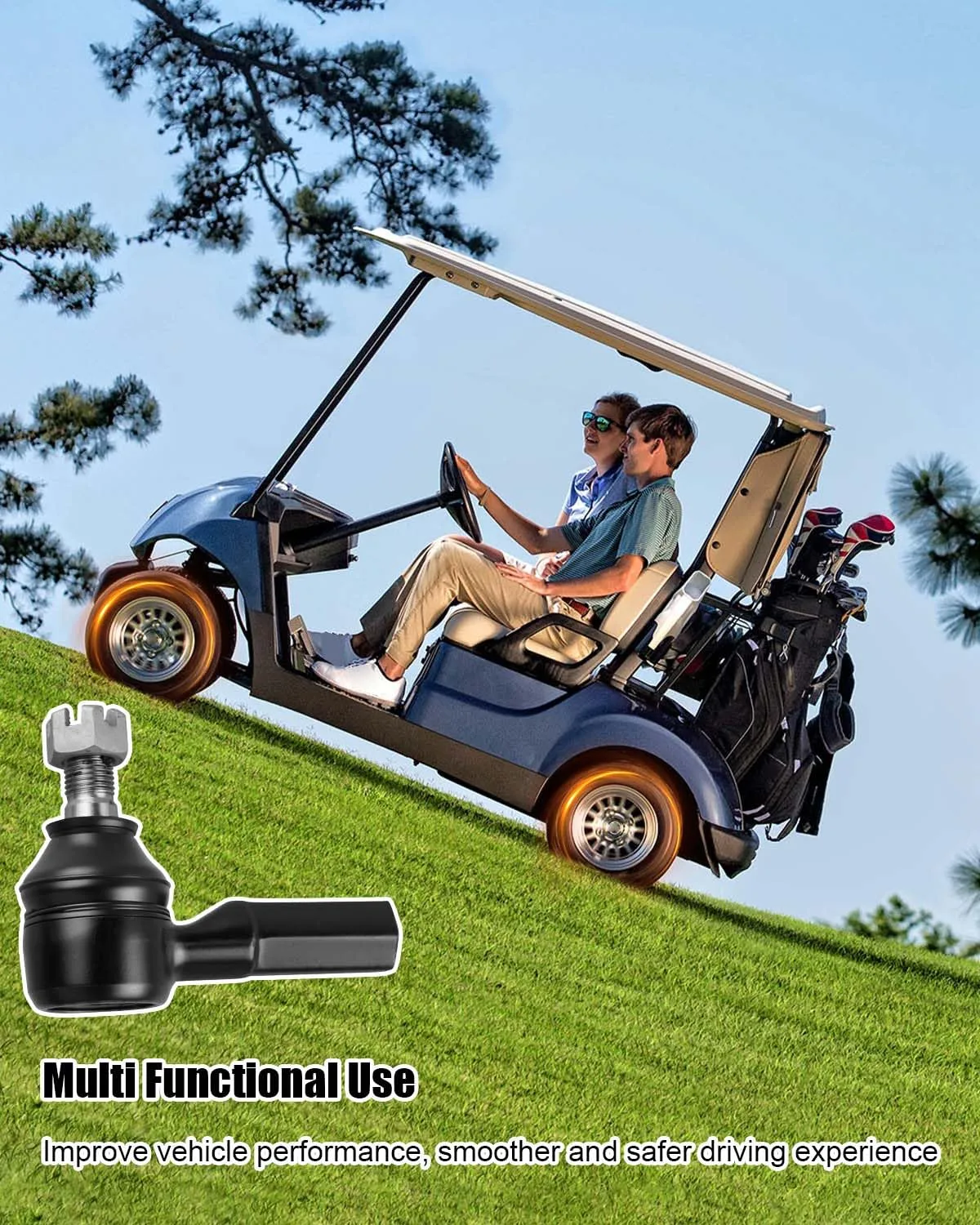 QLZOZB Tie Rod End Kit for EZGO RXV 2008+ image 3