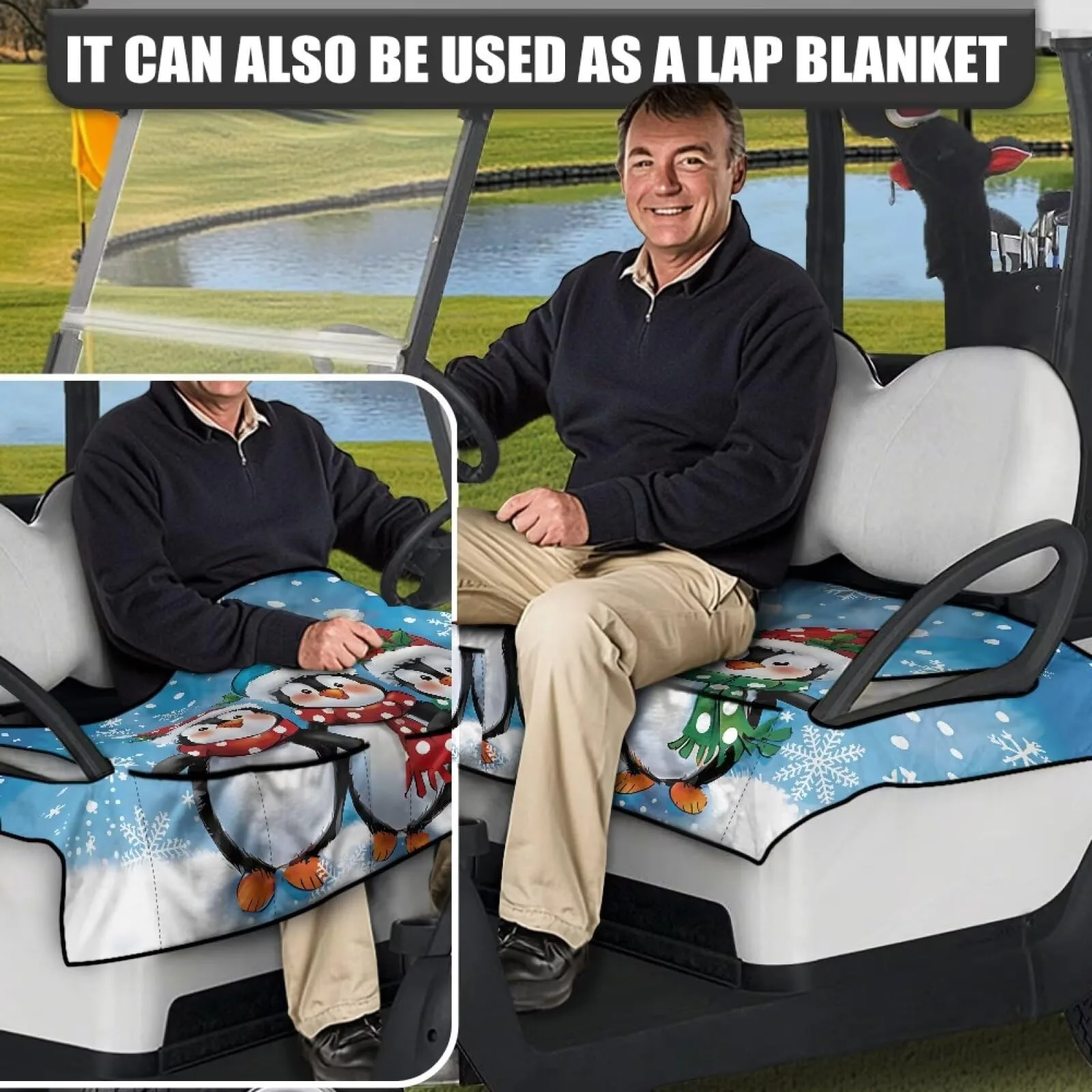 Bulopur Golf Cart Seat Cover with Pocket BU-CZQ38-1-17 image 4