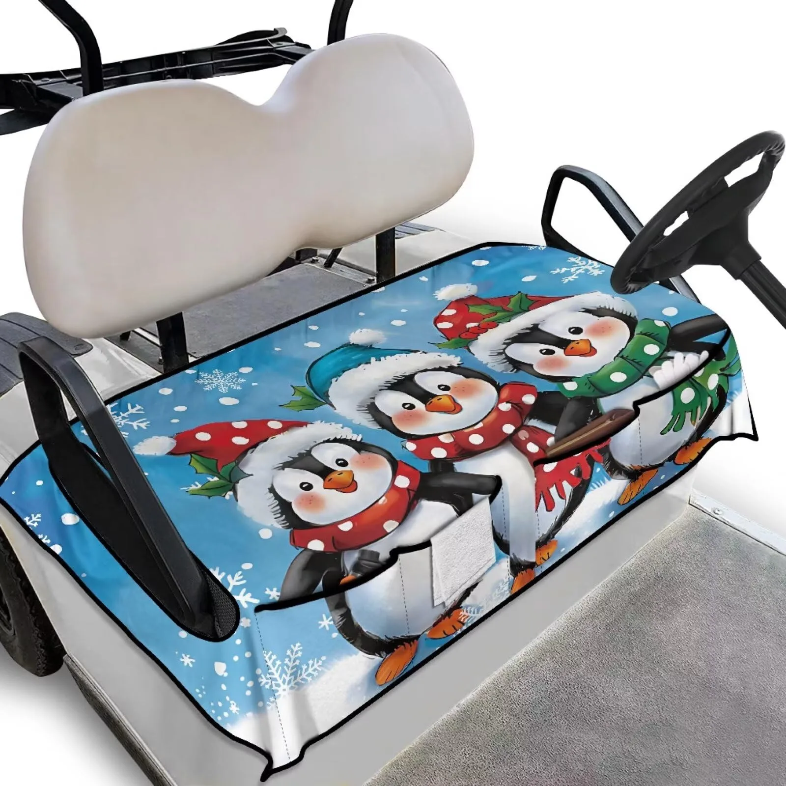 Bulopur Golf Cart Seat Cover with Pocket BU-CZQ38-1-17