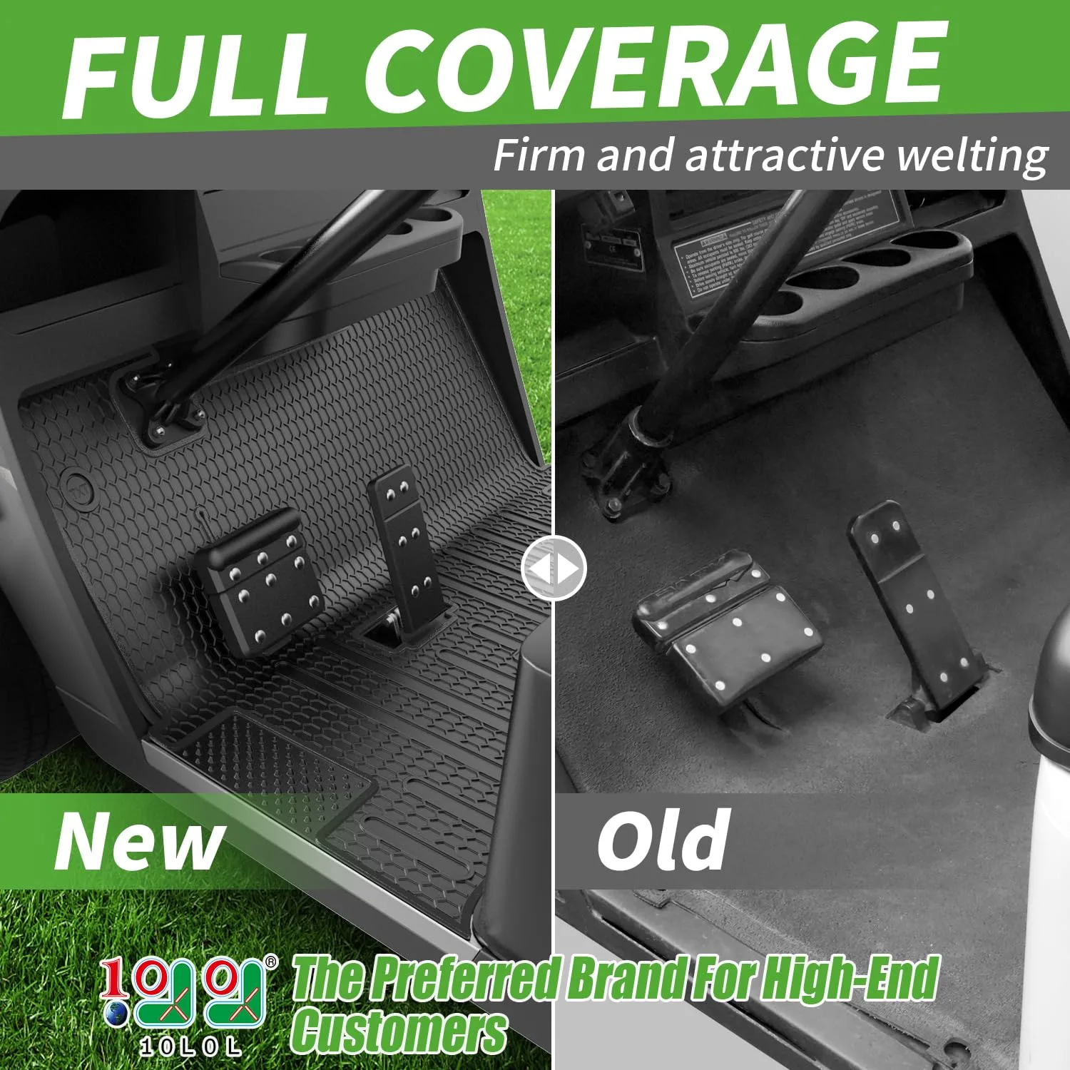10L0L Golf Cart Floor Mat for E-Z-GO TXT and Cushman image 2
