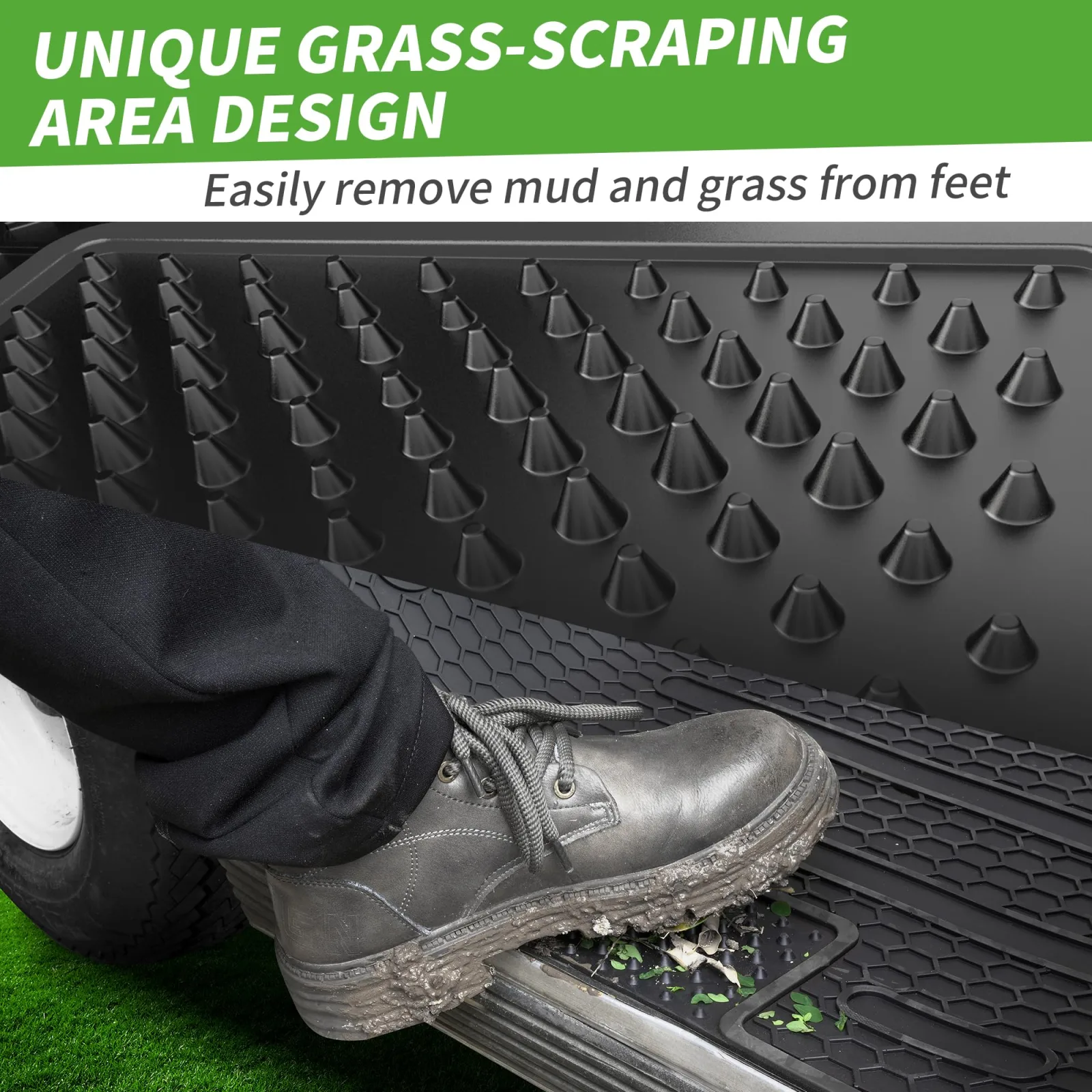10L0L Golf Cart Floor Mat for E-Z-GO TXT and Cushman image 3