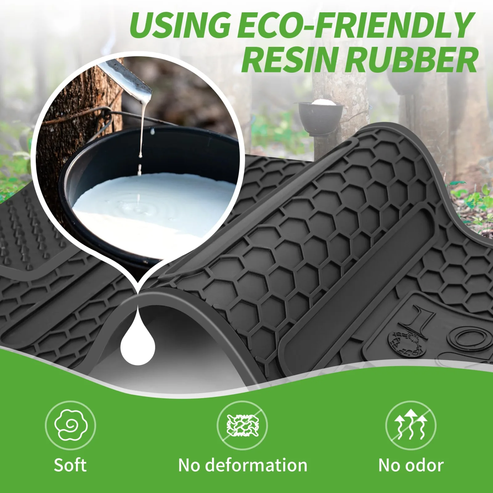 10L0L Golf Cart Floor Mat for E-Z-GO TXT and Cushman image 4