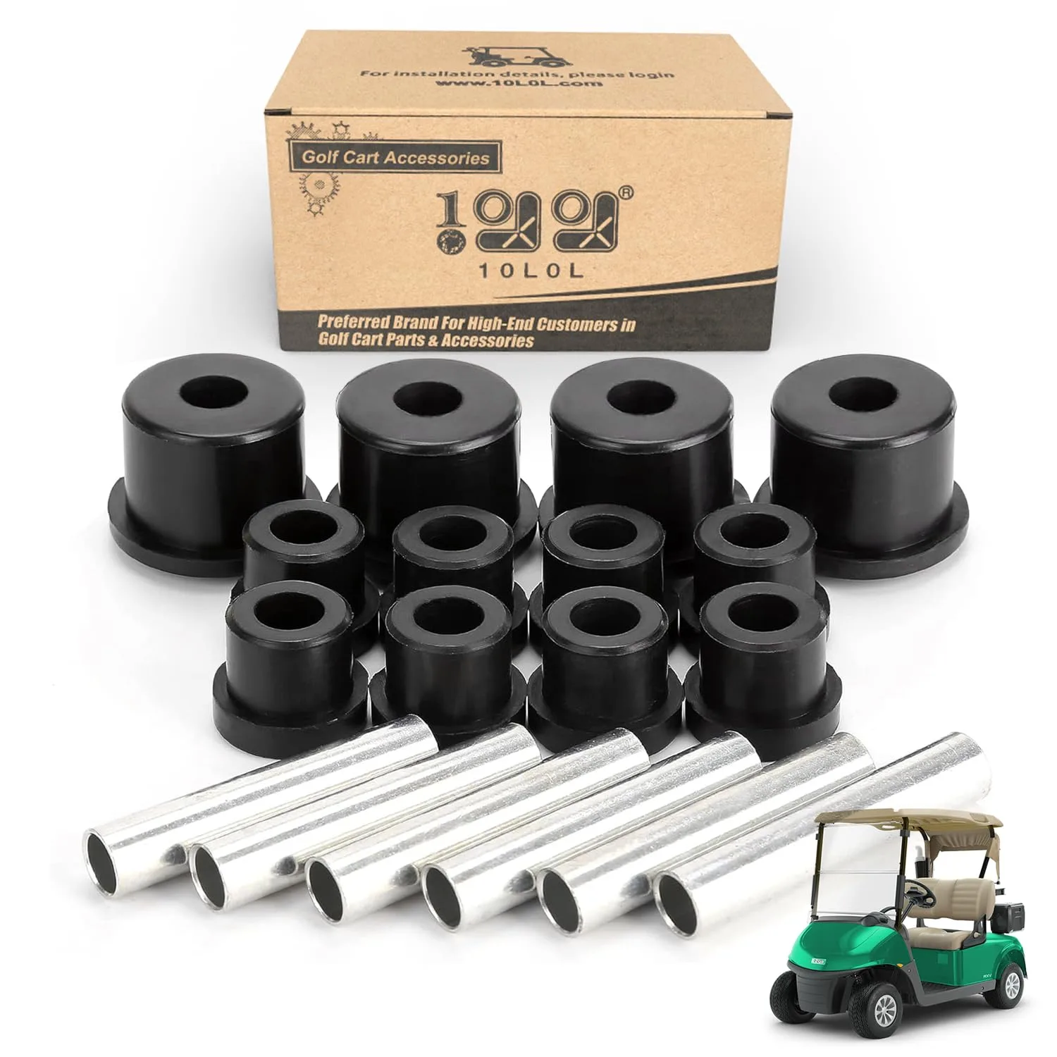 10L0L Rear Leaf Spring Bushing Kit for E-Z-GO RXV
