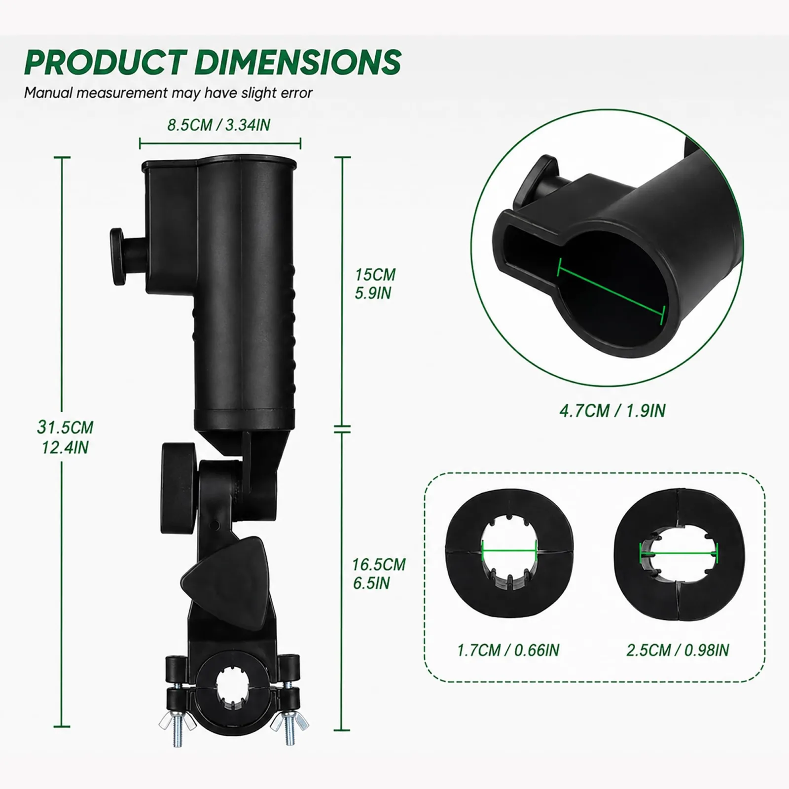LRDCIMO Golf Push Cart Umbrella Holder - LRDCIMO-18421077 image 2