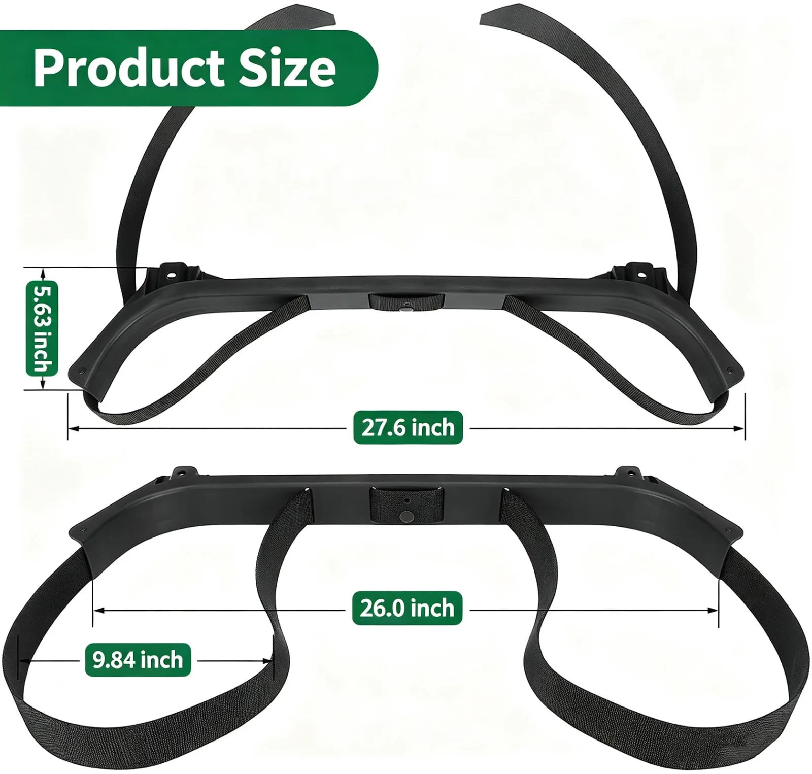 Golf Cart Bag Holder Club Car DS 1987-Up Black image 3