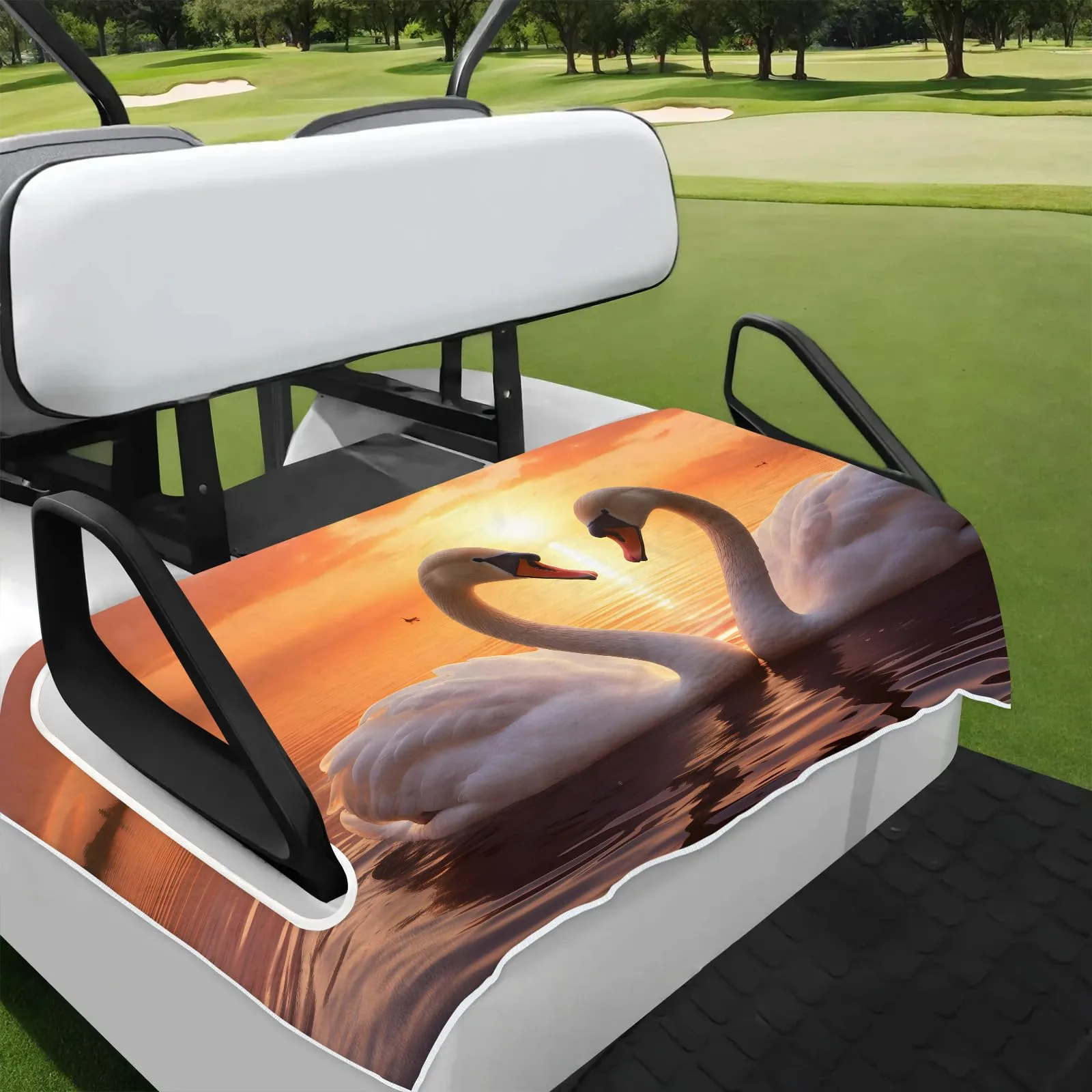 Tiveruda Golf Cart Seat Cover for Double Seats 51 x 31 in