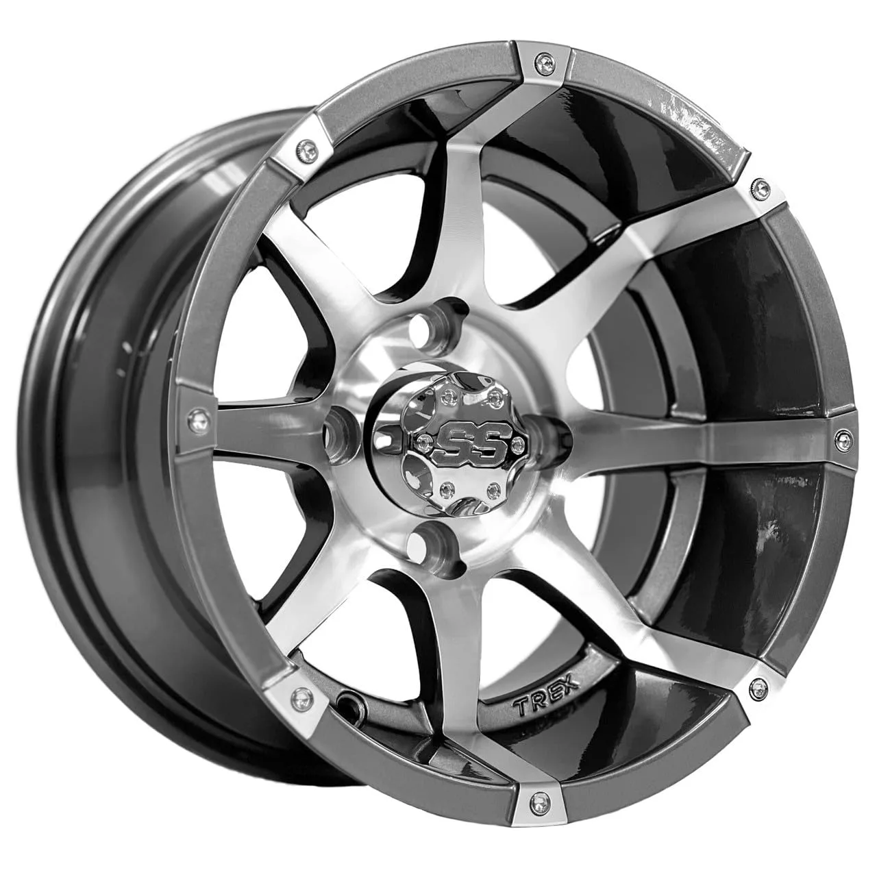 TREX BANSHEE 12-Inch Golf Cart Wheel & Tire Combo Set of 4 image 4