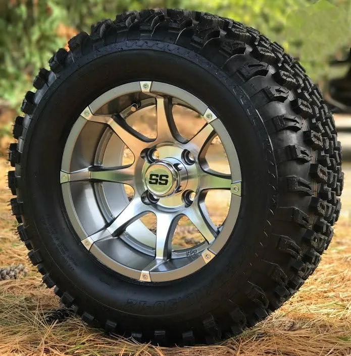 TREX BANSHEE 12-Inch Golf Cart Wheel & Tire Combo Set of 4