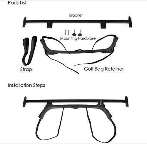 sthus Golf Cart Bag Holder Bracket for E-Z-GO, Club Car & Yamaha image 2