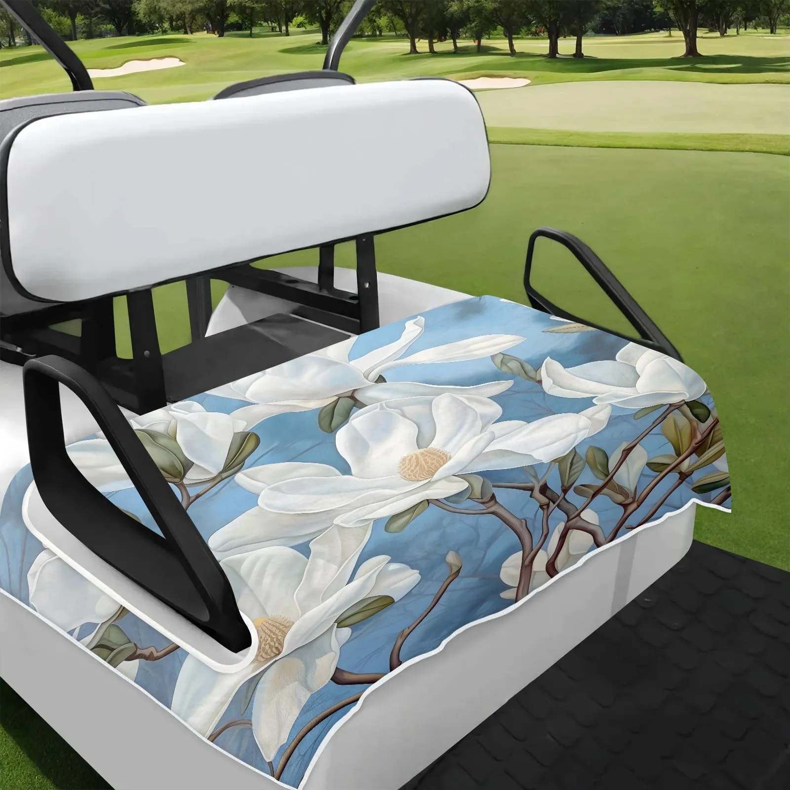 Tiveruda Floral Pattern Universal 51" x 31" Golf Cart Seat Cover