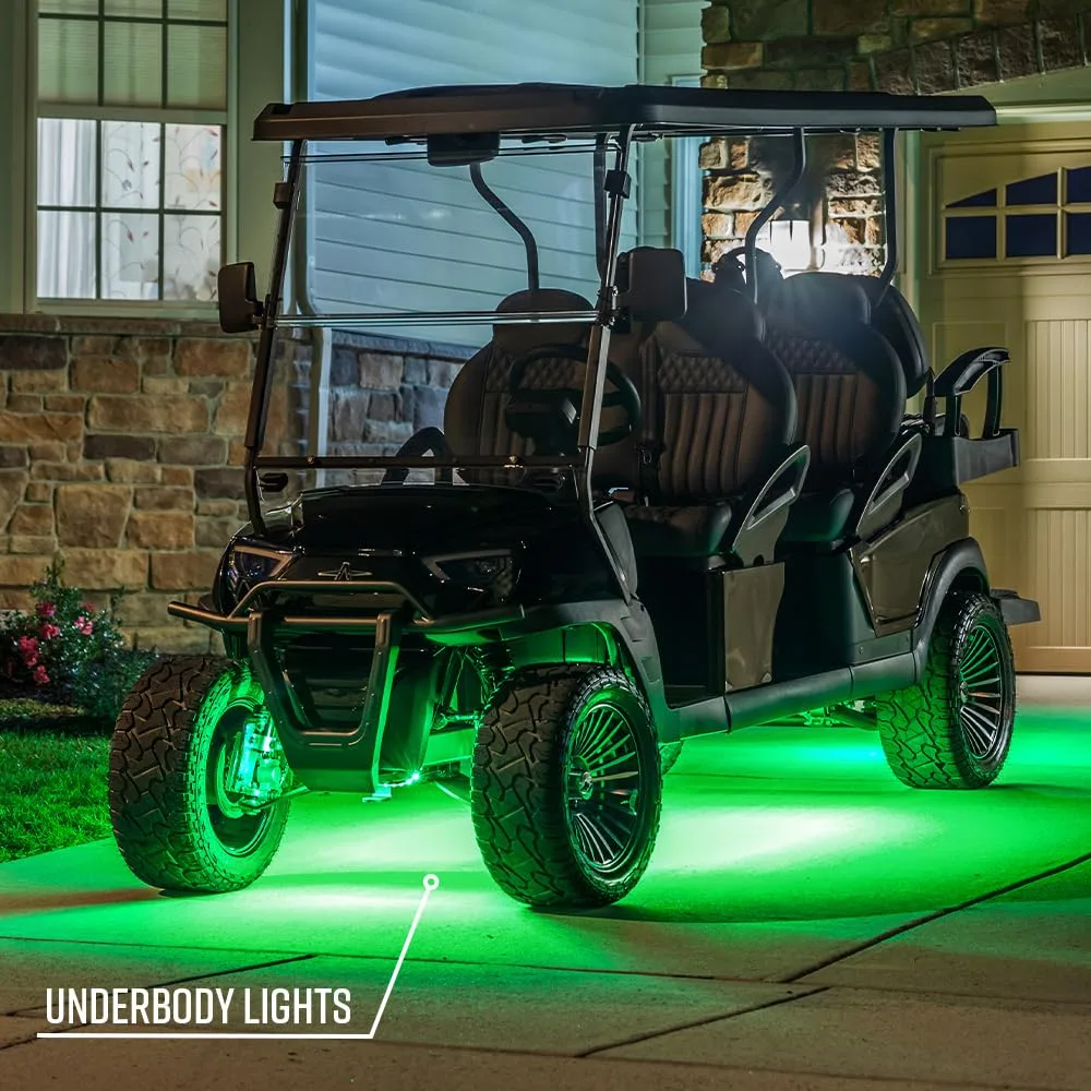 LEDGlow Bluetooth LED Underglow Kit for 6-Seater Golf Carts image 2