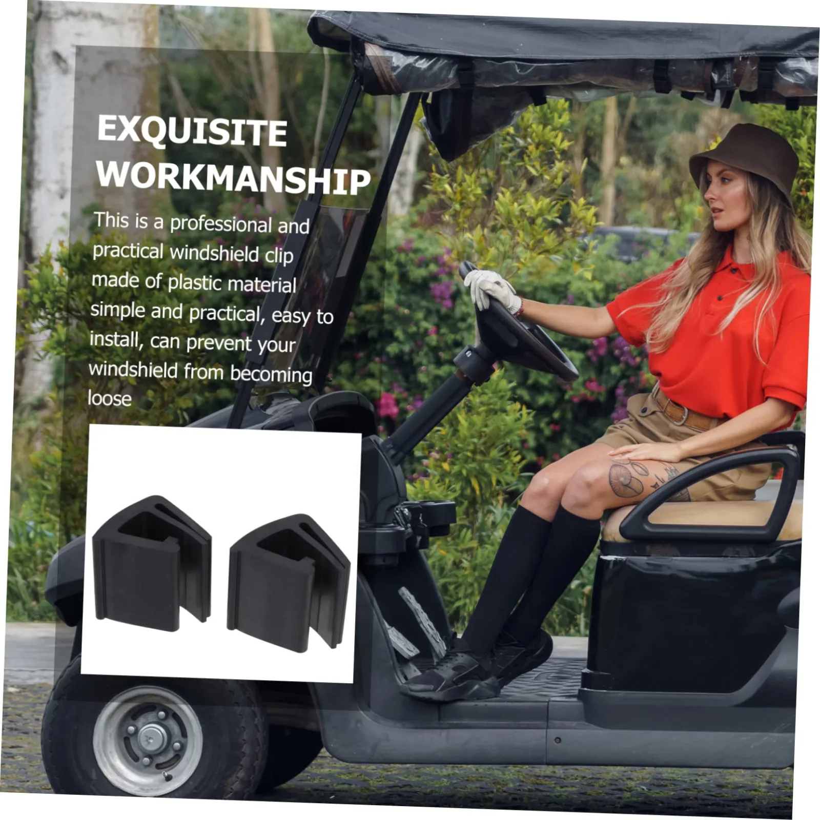 YARNOW Golf Cart Windshield Clamps Retaining Clips image 2