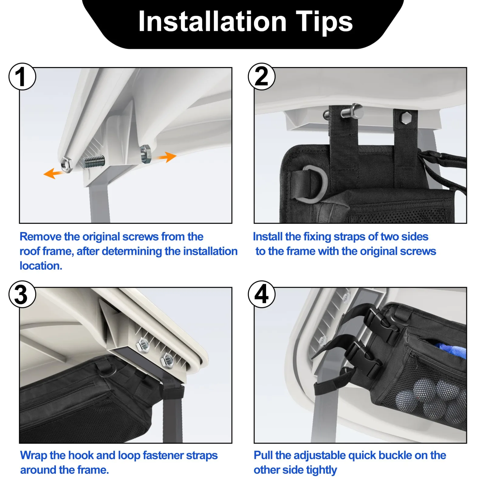 PGmoon Golf Cart Ceiling Storage Bag PG00901(NEW1) image 2