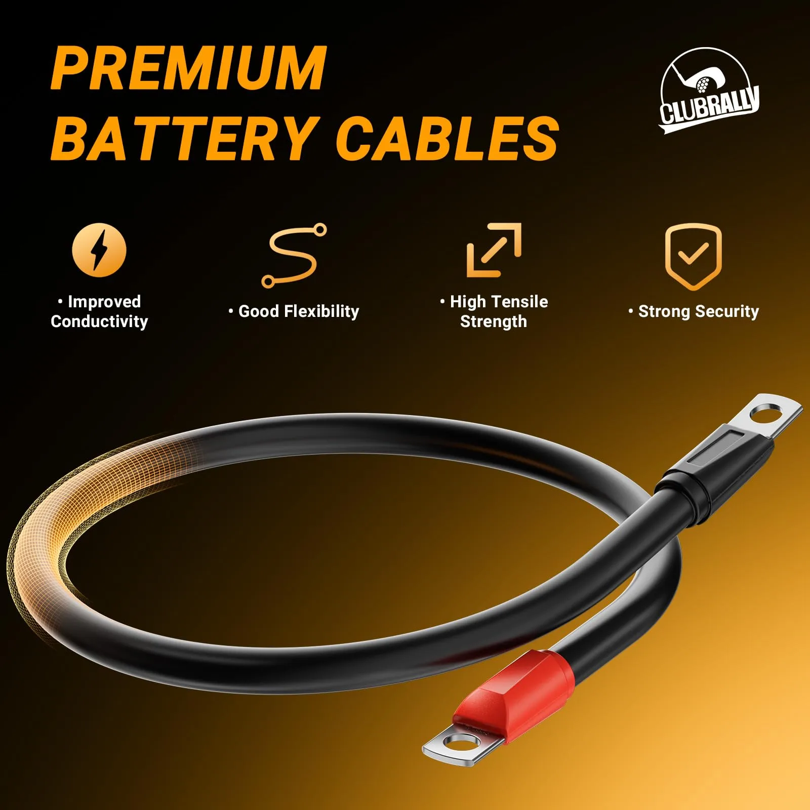CLUBRALLY Battery Cable Set for Club Car Precedent image 4