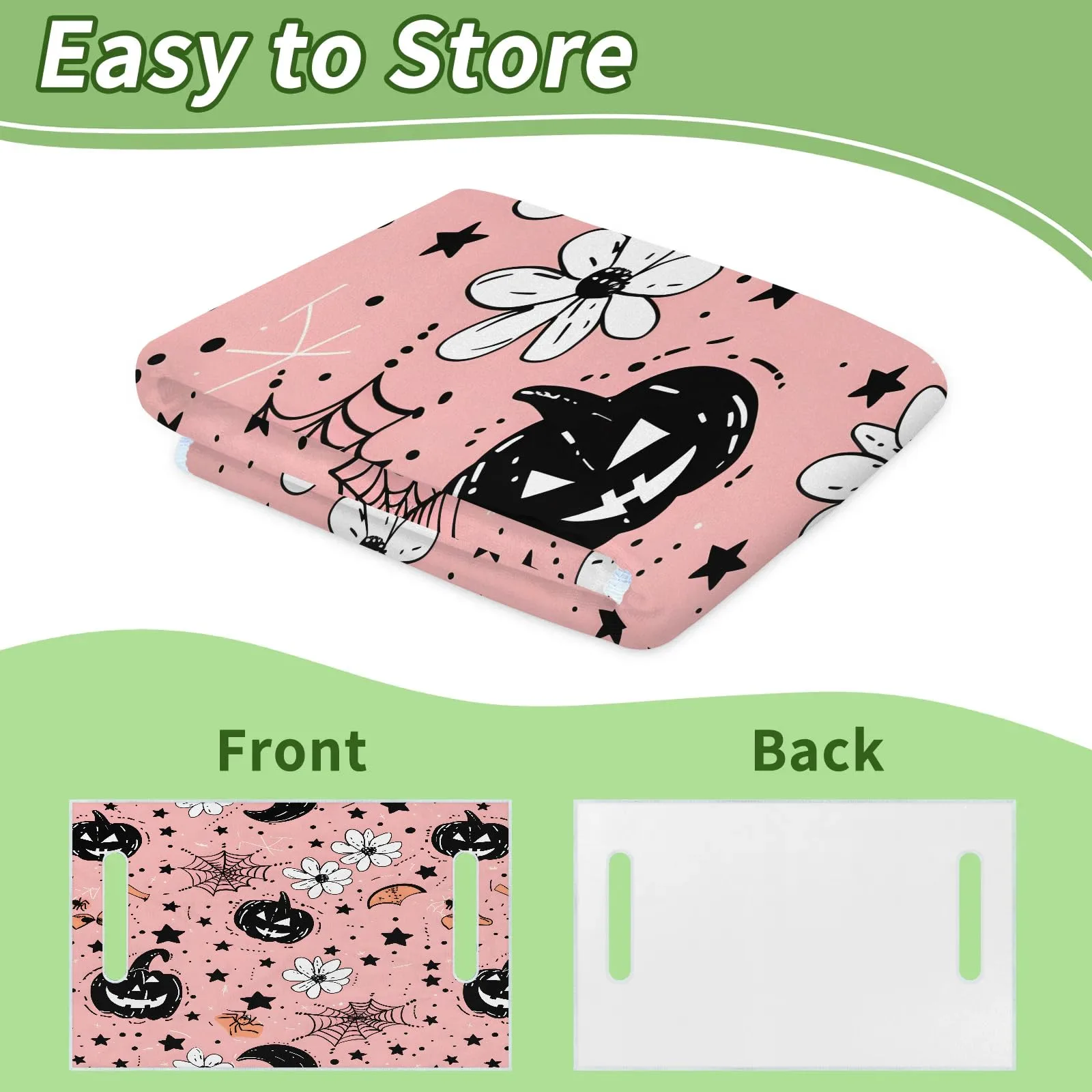 Tiveruda Pink Halloween Ghost Golf Cart Seat Cover image 4