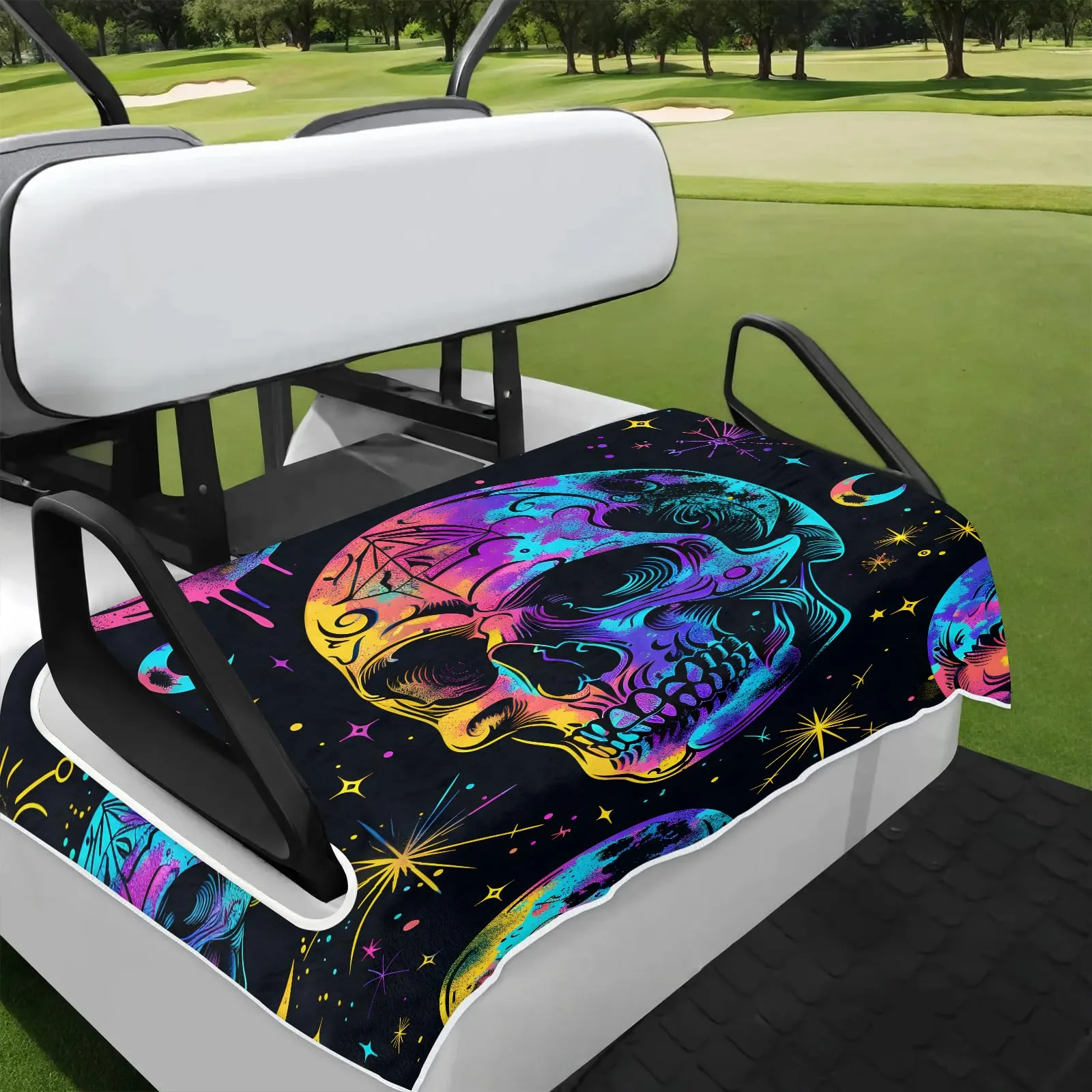 Tiveruda Golf Cart Seat Cover for Double Seats, 51 x 31 in