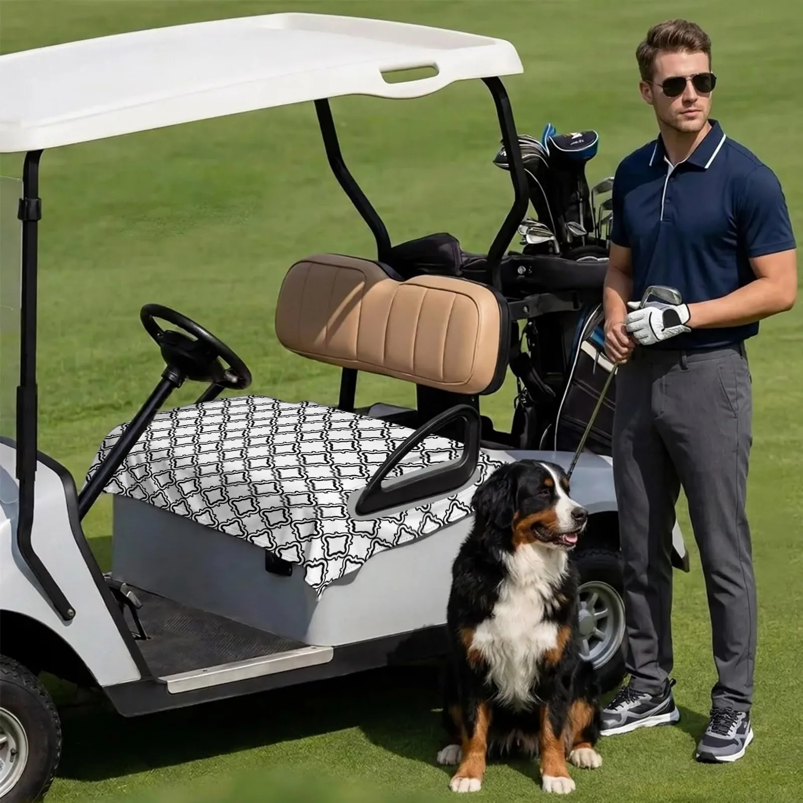 DecorLovee Golf Cart Seat Cover for 2-Seater Carts image 3