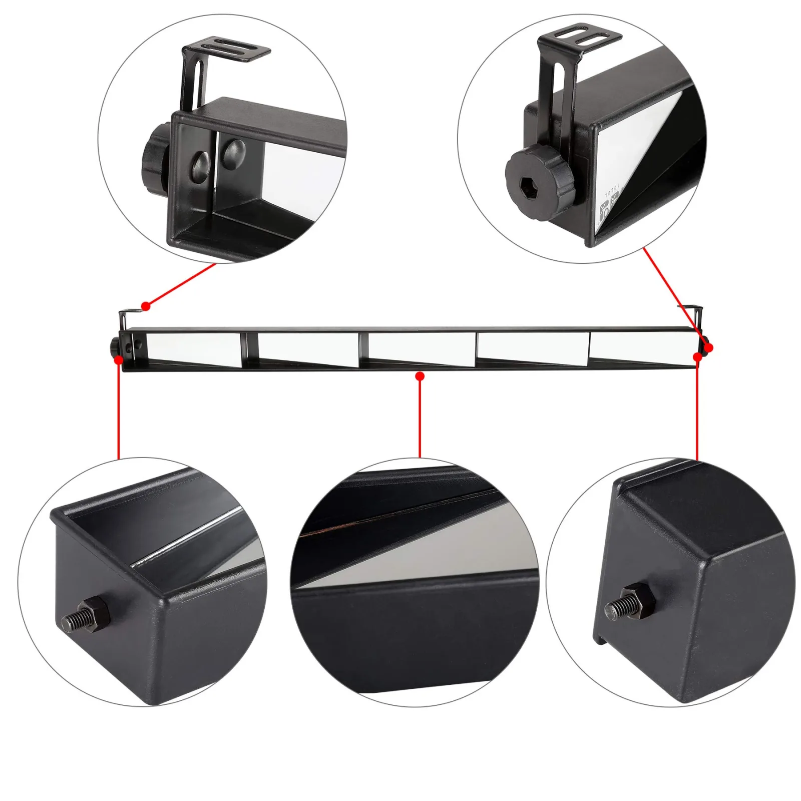 10L0L ACC-F56-D 5-Panel Golf Cart Rear View Mirror image 4