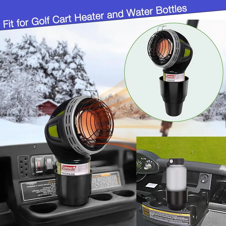 ANDOLAB Golf Cart Cup Holder for 16.4 oz Propane Heater Bottle image 2