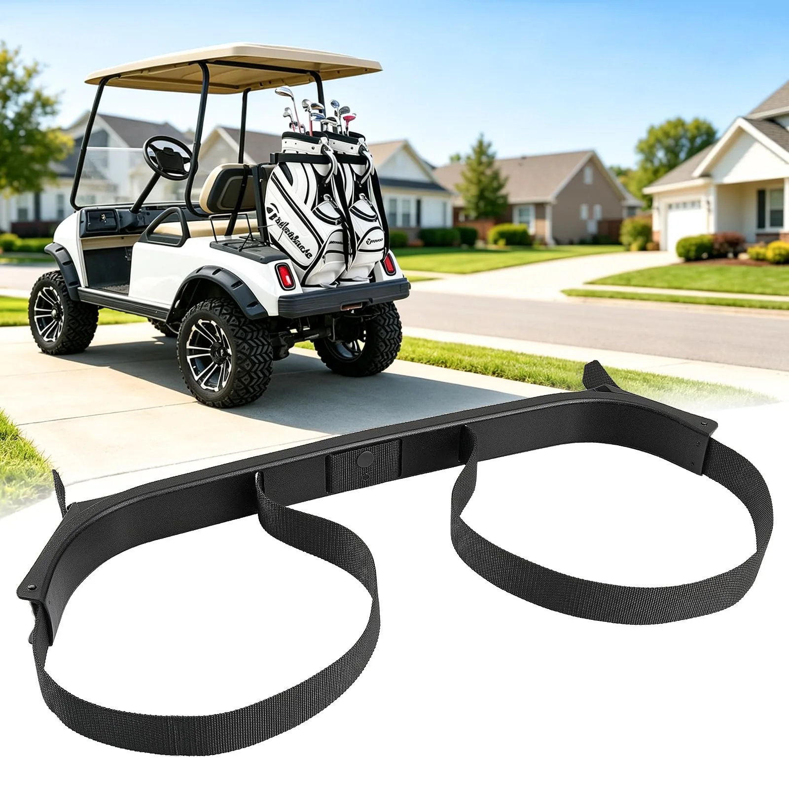 CLUBRALLY Golf Cart Bag Holder for Club Car DS | CB-186
