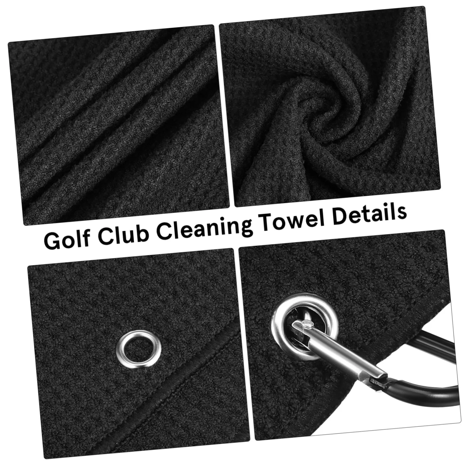 KICHOUSE Golf Club Cleaner Brush with Cloths image 4