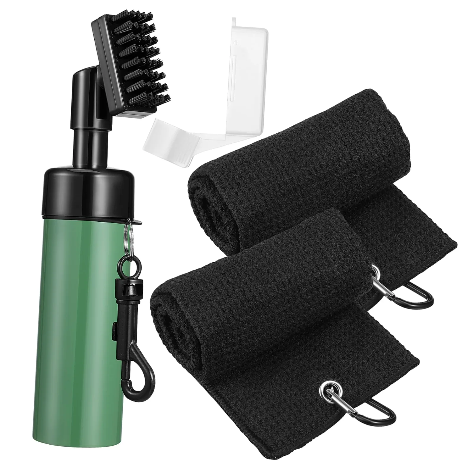 KICHOUSE Golf Club Cleaner Brush with Cloths