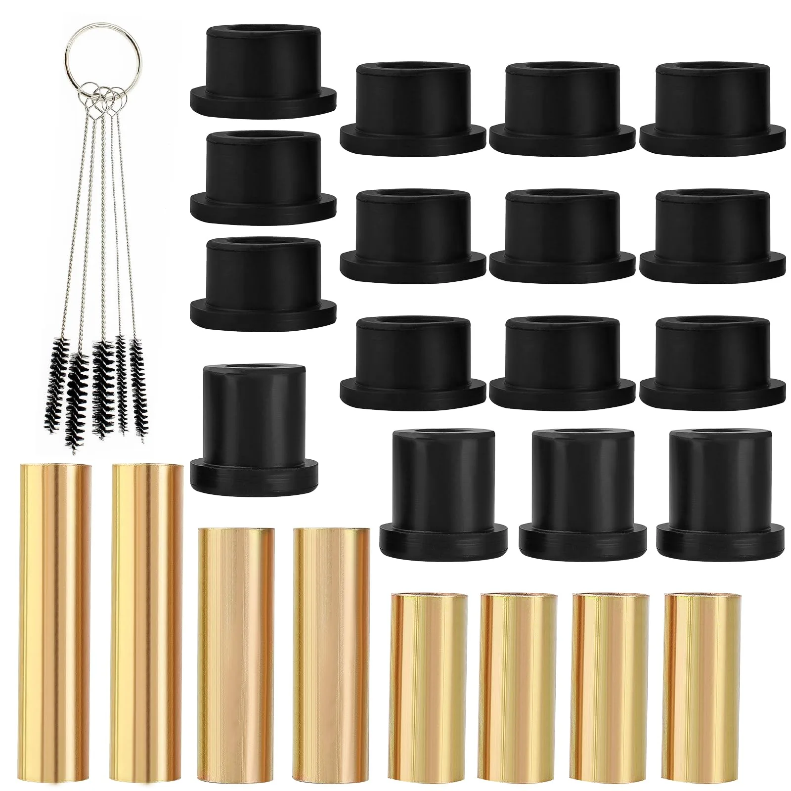SOAJEE Rear Leaf Spring Bushing Kit for Club Car DS and EZGO TXT