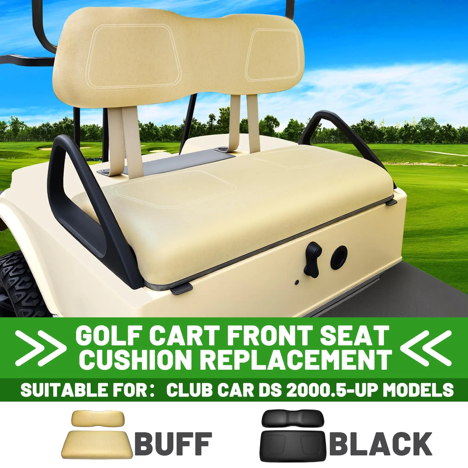 HEOHOU Front Seat Cushion Kit for Club Car DS image 2