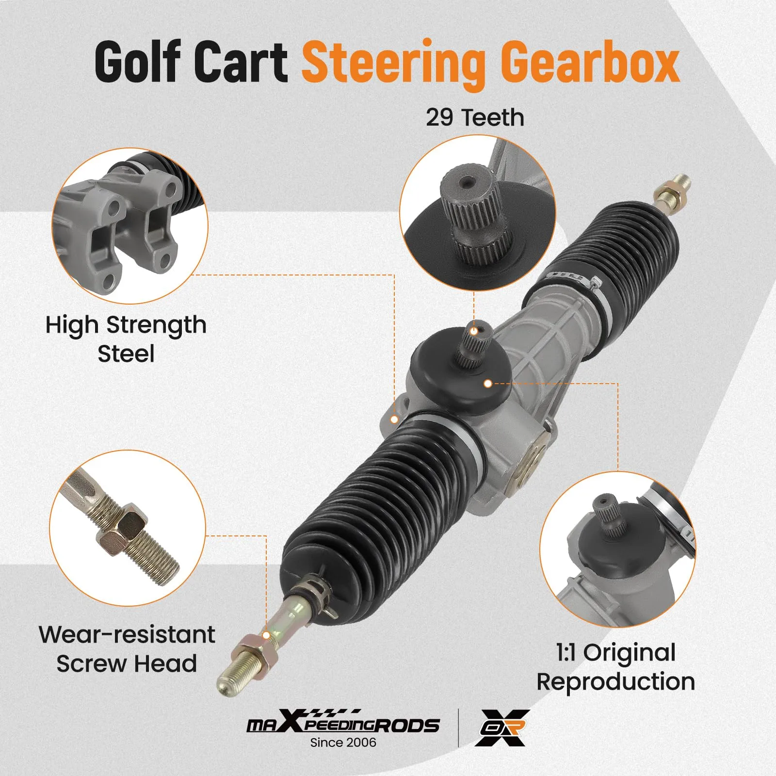maXpeedingrods BT60FN Steering Gear Box for Yamaha G29 image 3