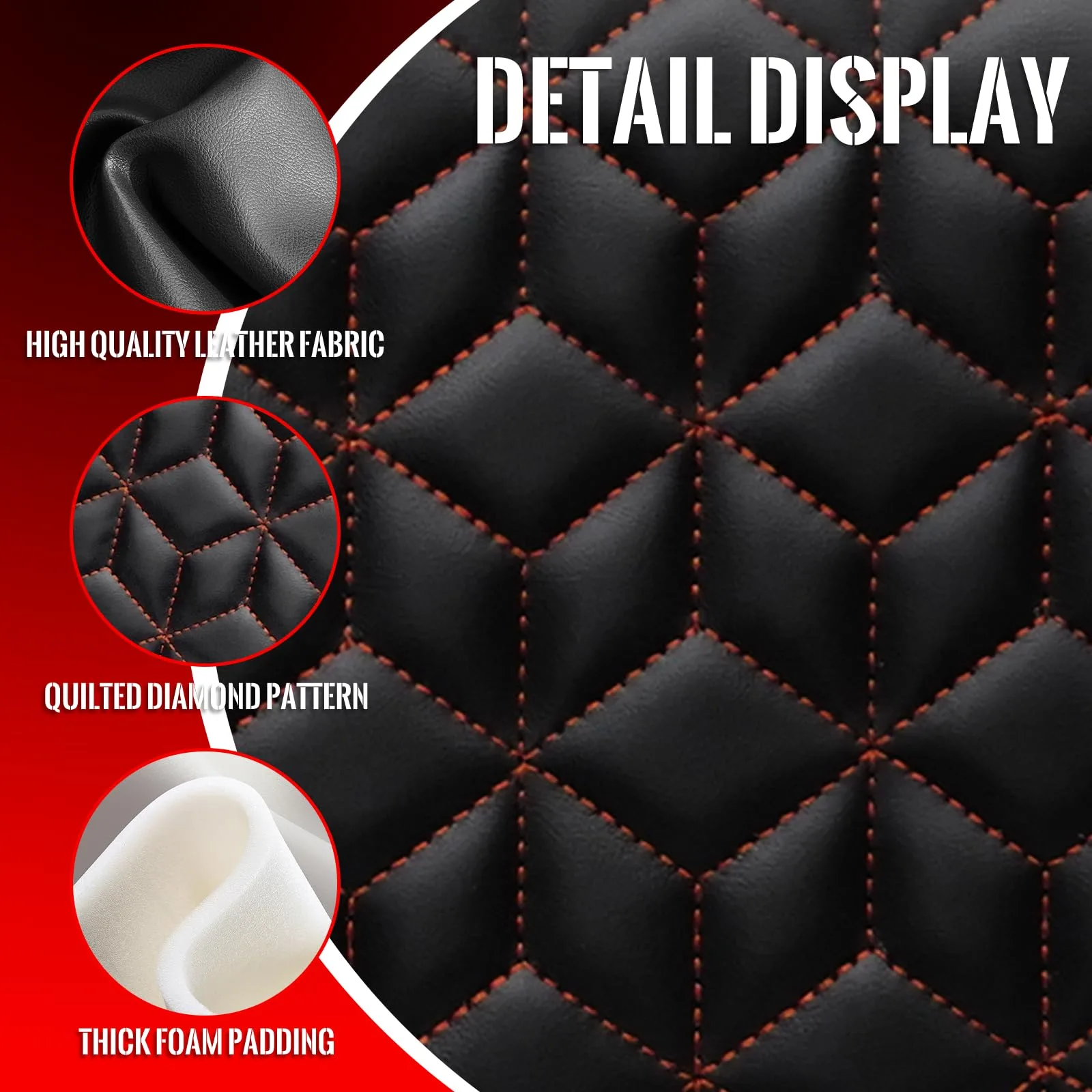 SAMXOMAP Club Car Precedent Front and Rear Seat Covers image 3