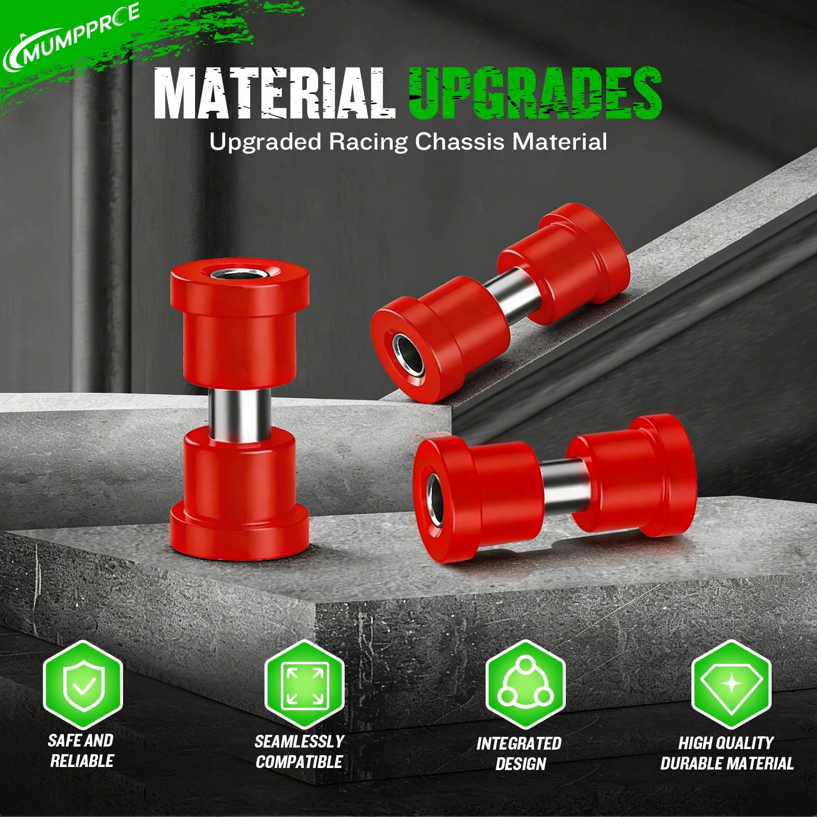 MUMPPRCE Rear Leaf Spring Bushing Kit for E-Z-GO TXT image 2