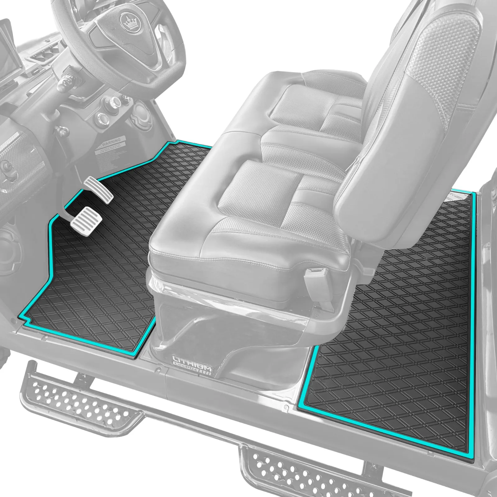 Xtreme Golf Cart Mats EVOL-D5 Floor Mats for Evolution D5 (Sky Blue)