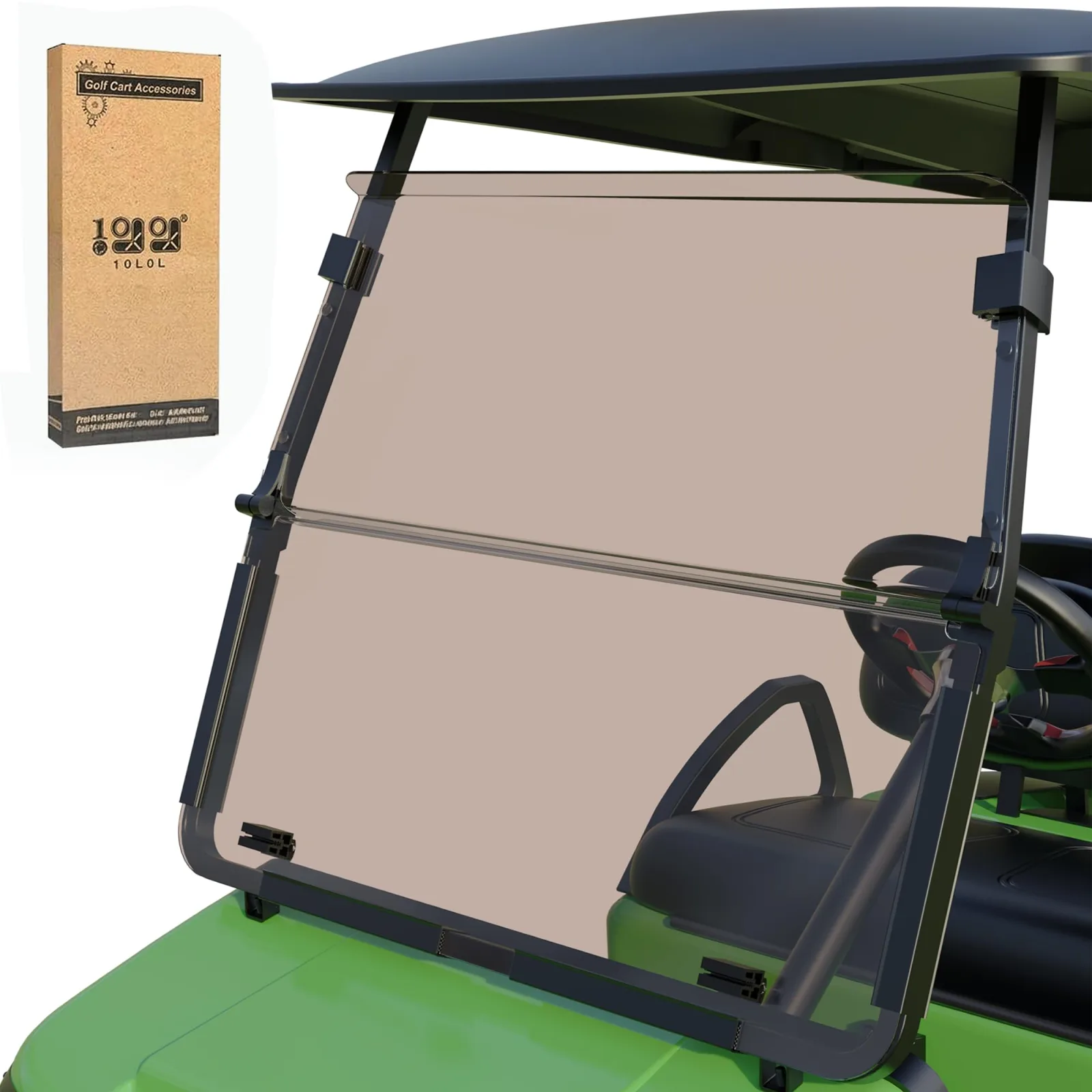 10L0L Foldable Windshield for Club Car DS 2000-Up