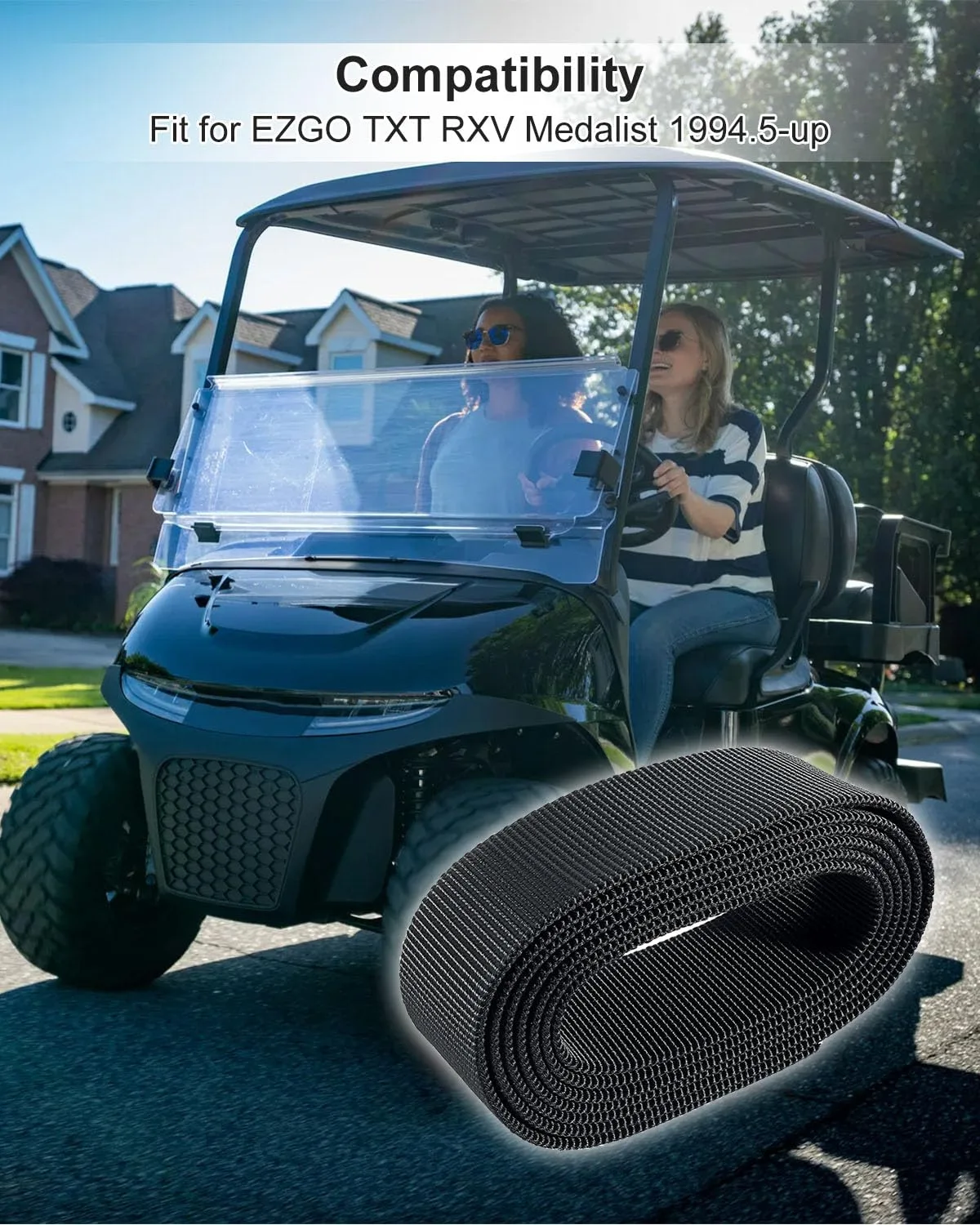 YGZICK Golf Cart Bag Rack Retainer Strap for E-Z-GO image 4