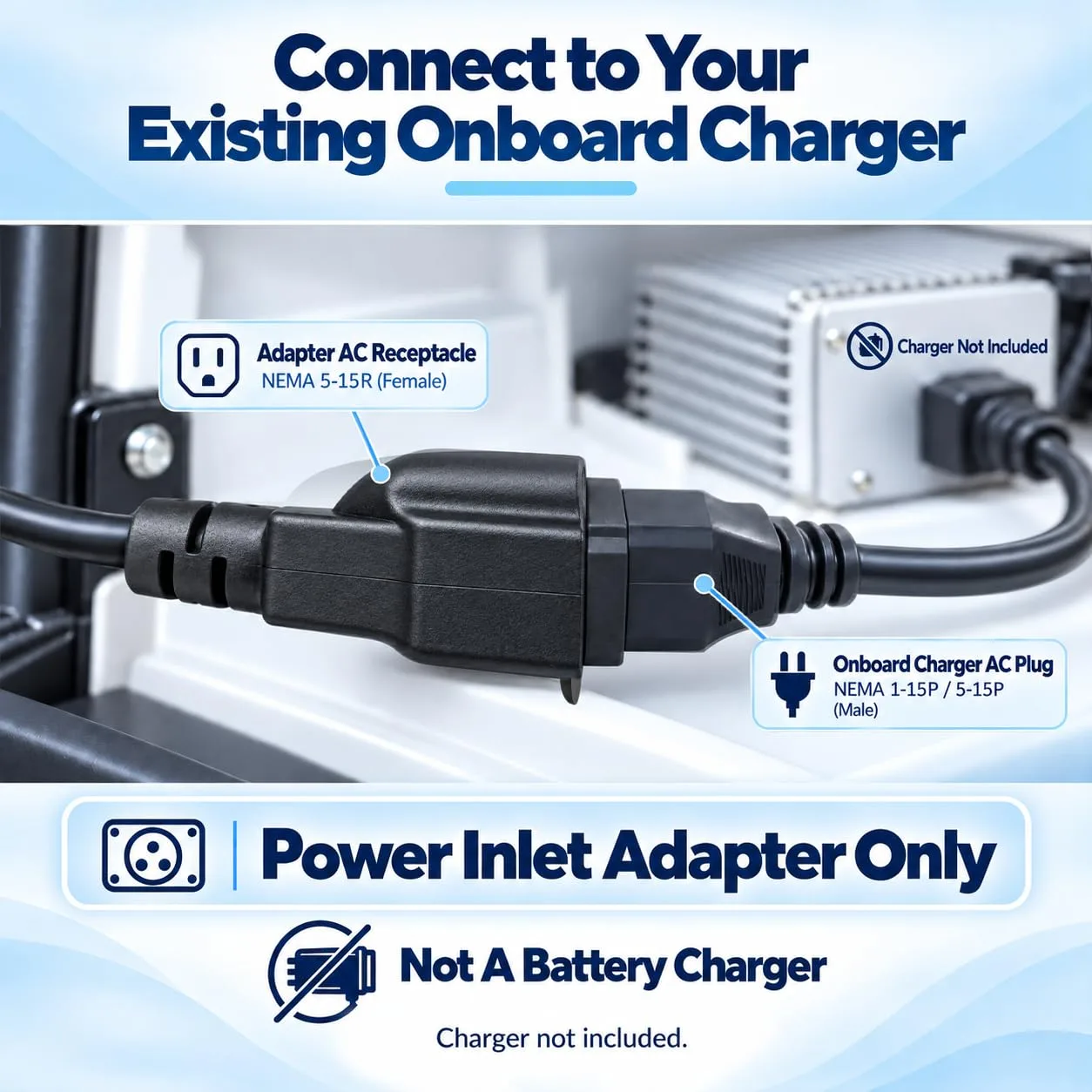 yourheey CPA-TXT36-15A E-Z-GO TXT36 Charging Port Adapter image 4