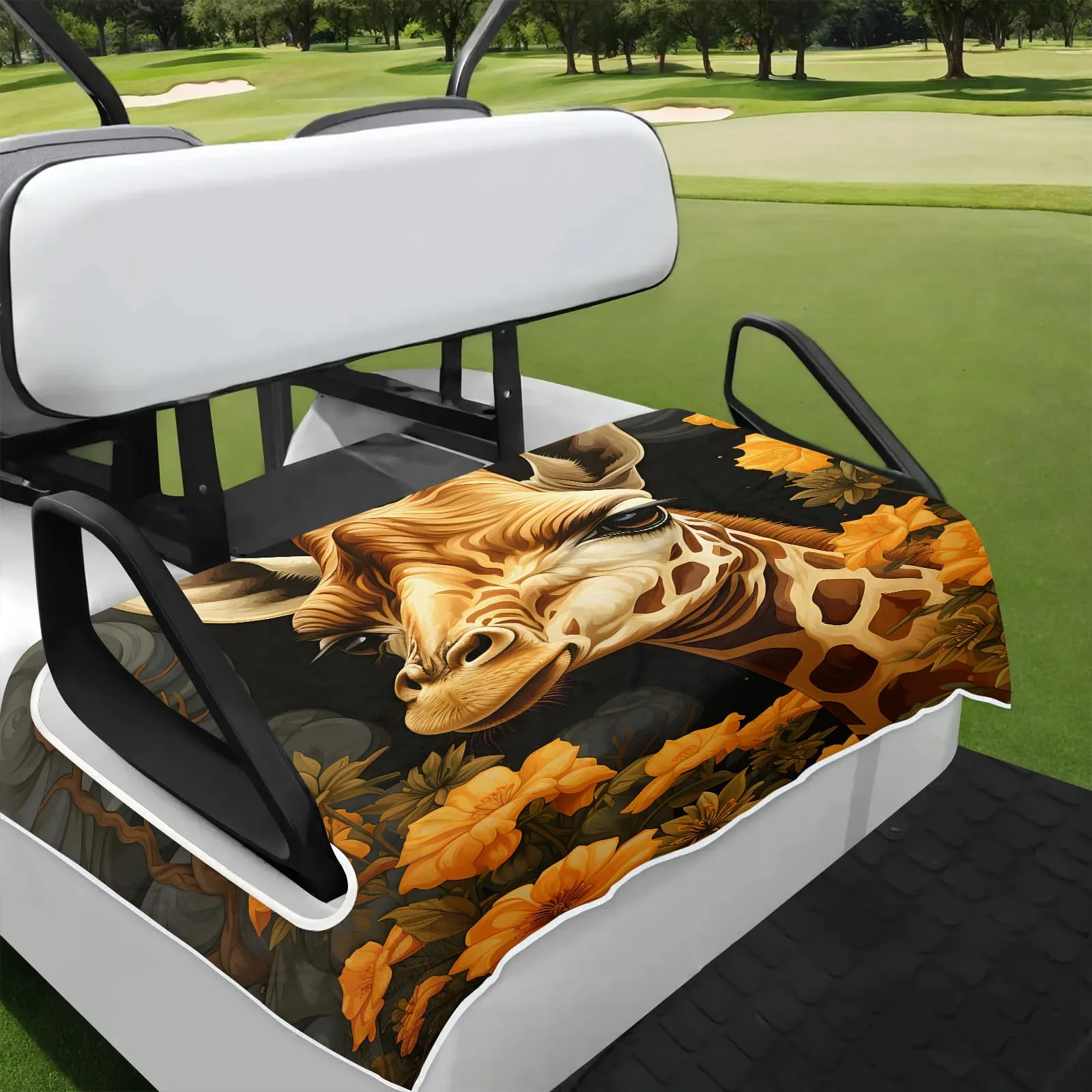 Tiveruda Universal Golf Cart Seat Cover 51" x 31" Polyester