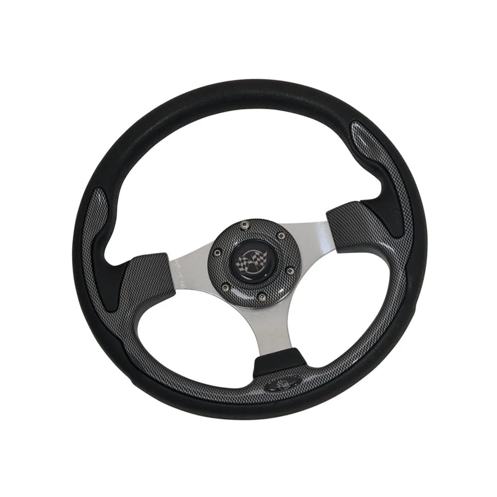 Golf Cart Gurus Carbon Fiber Steering Wheel for E-Z-GO TXT image 2
