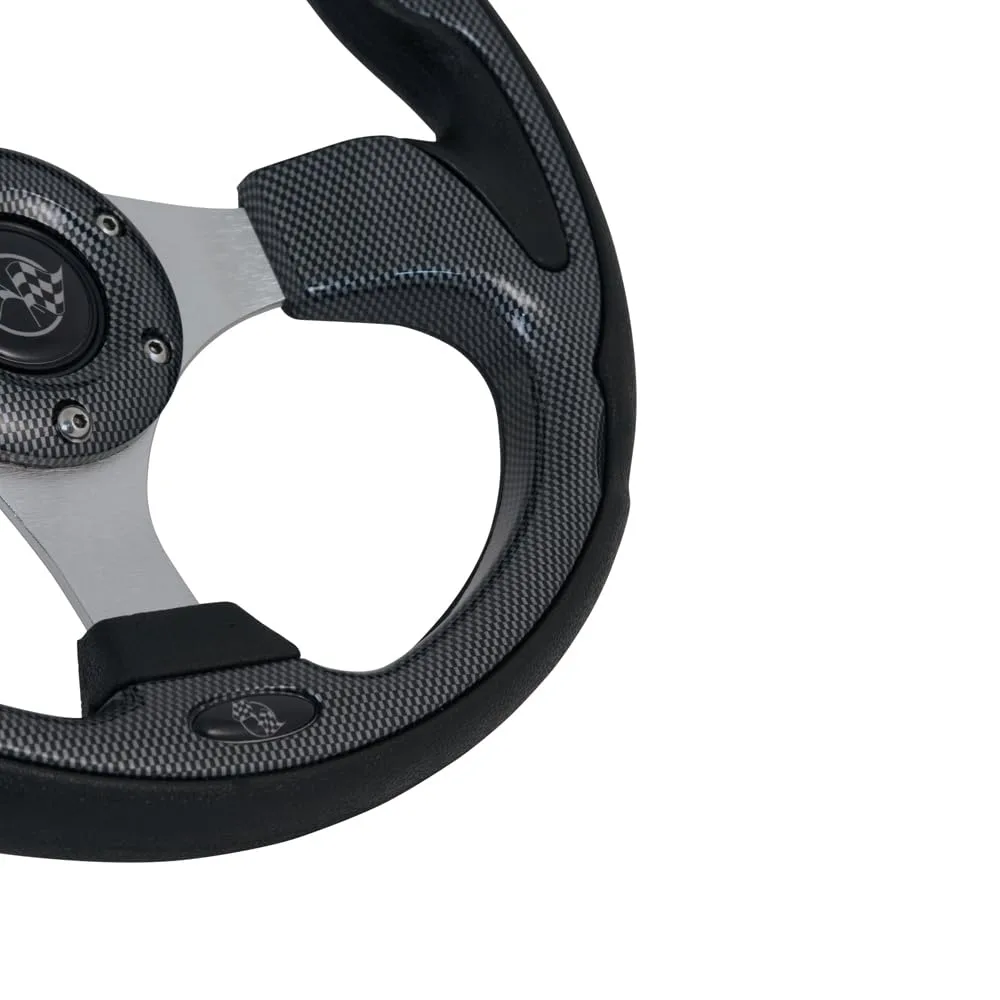 Golf Cart Gurus Carbon Fiber Steering Wheel for E-Z-GO TXT image 3
