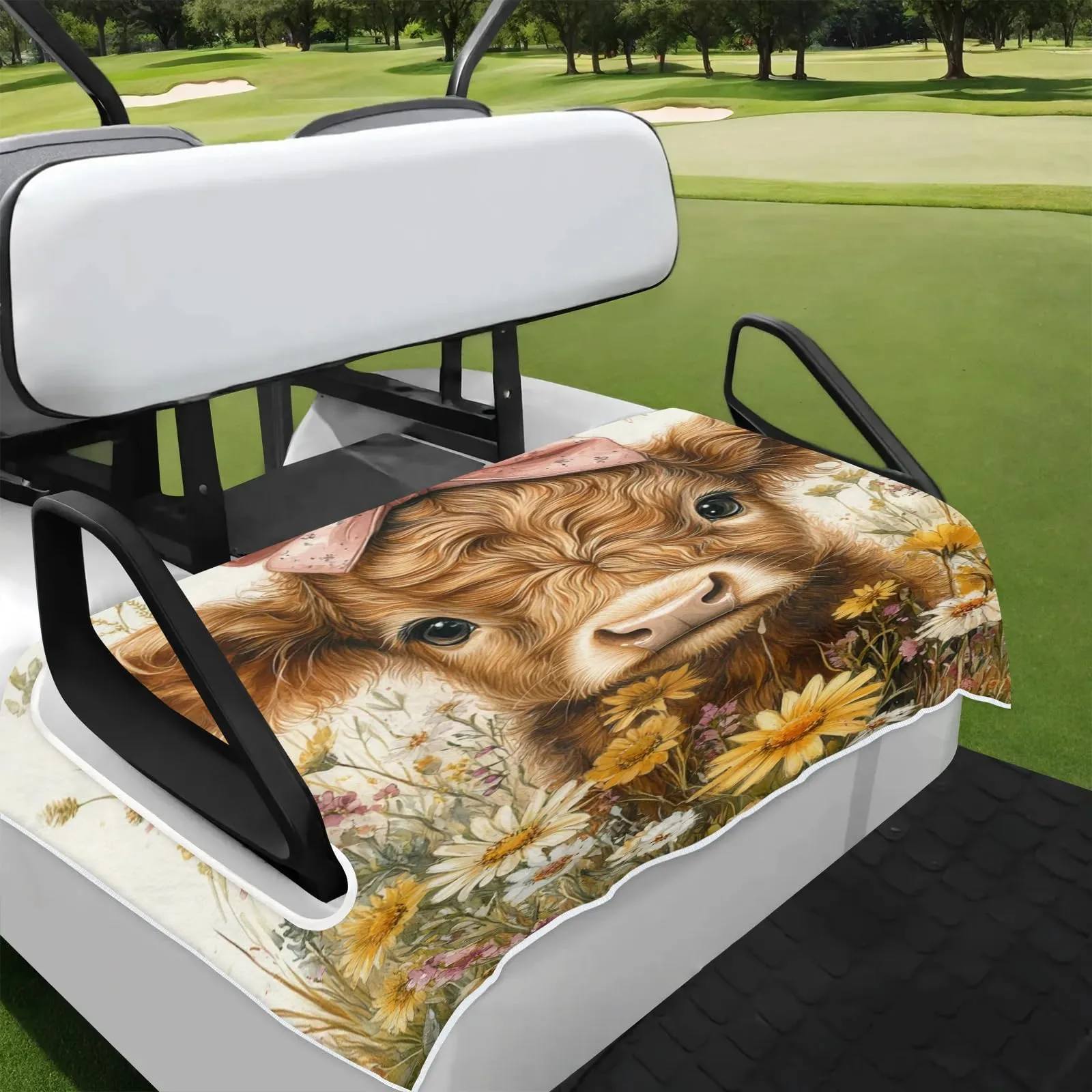 Tiveruda Golf Cart Seat Cover for Double Seats, 51 x 31 in
